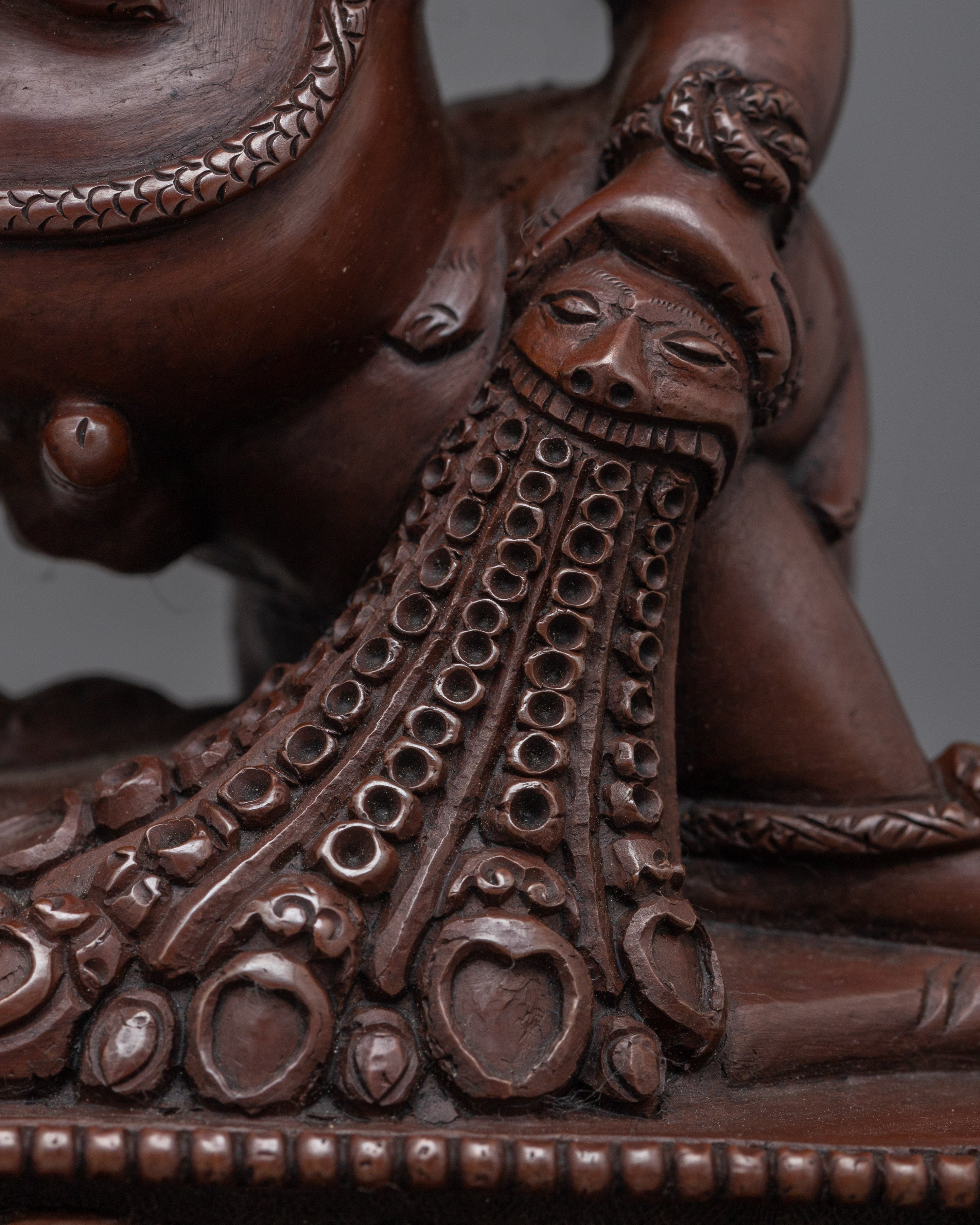 Striking Nepali Statue Craft 6.4" Black Dzambhala | Spiritual and Aesthetic Enrichment