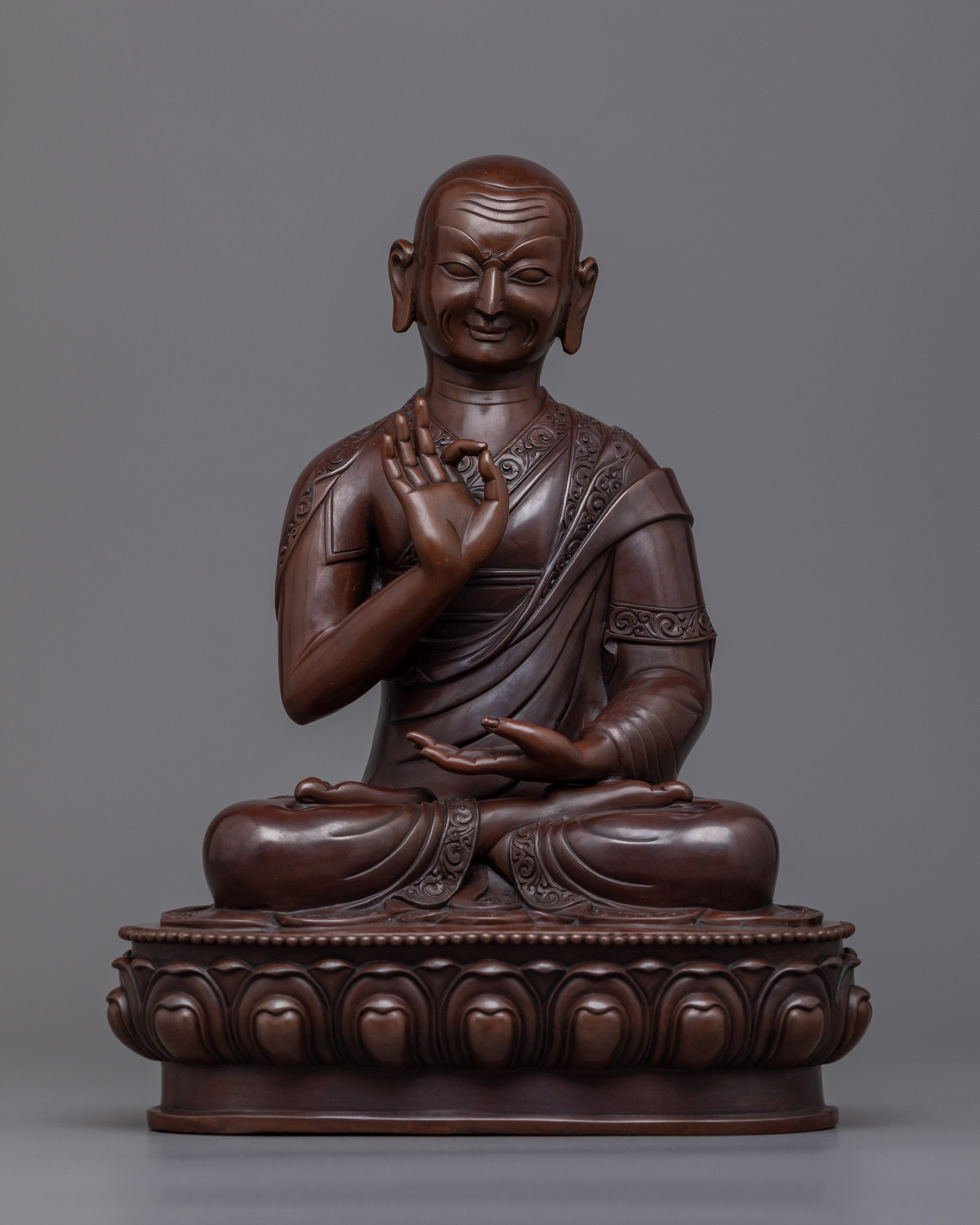 Tsongkhapa Statue with Two Disciple | A Perfect Spiritual Addition to Your Space