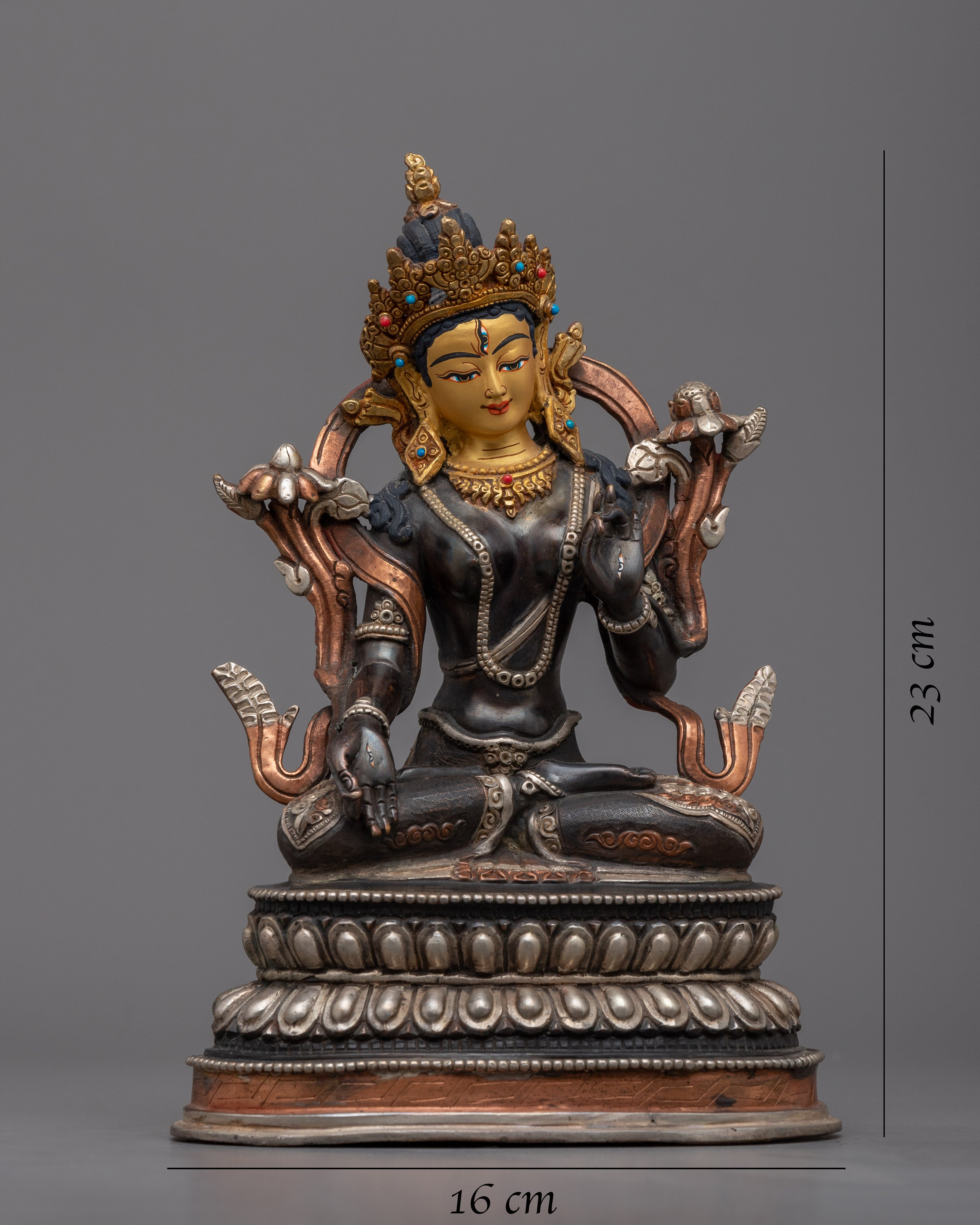 Experience the White Tara benefits | Our Exquisite Gold Gilded Statue