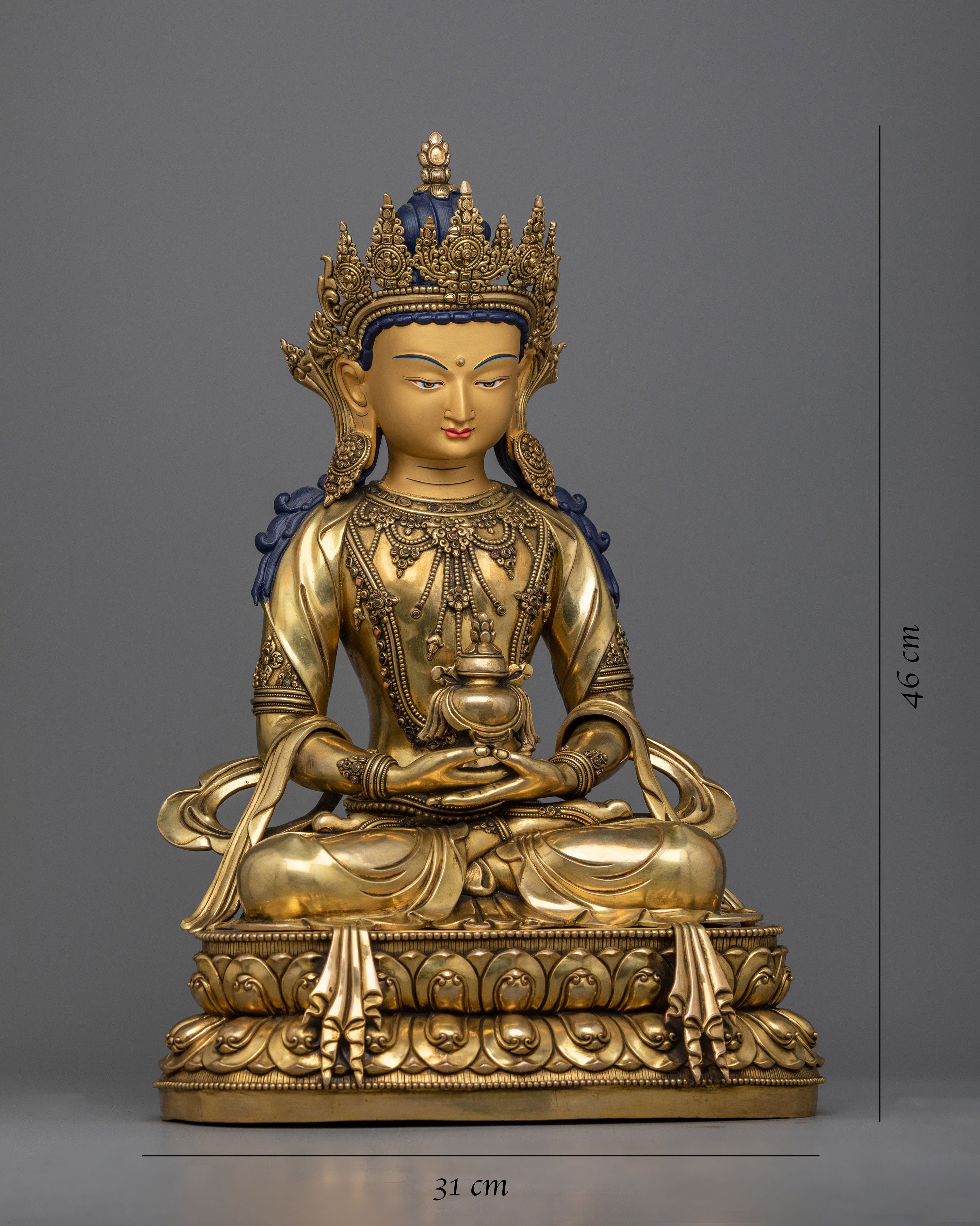 Amitayus Nepali Handicraft Statue | The Deity of Infinite Life in Majestic Craftsmanship