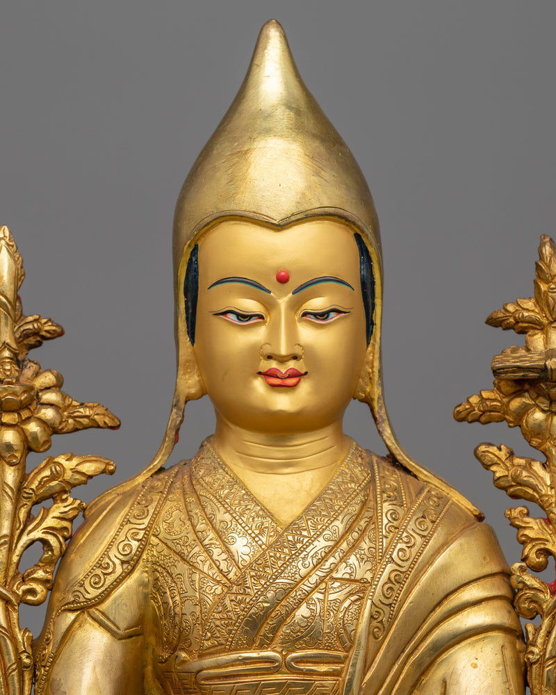 Exquisite Longchenpa Statue | Nepal's Craftsmanship and Buddhist Spirituality