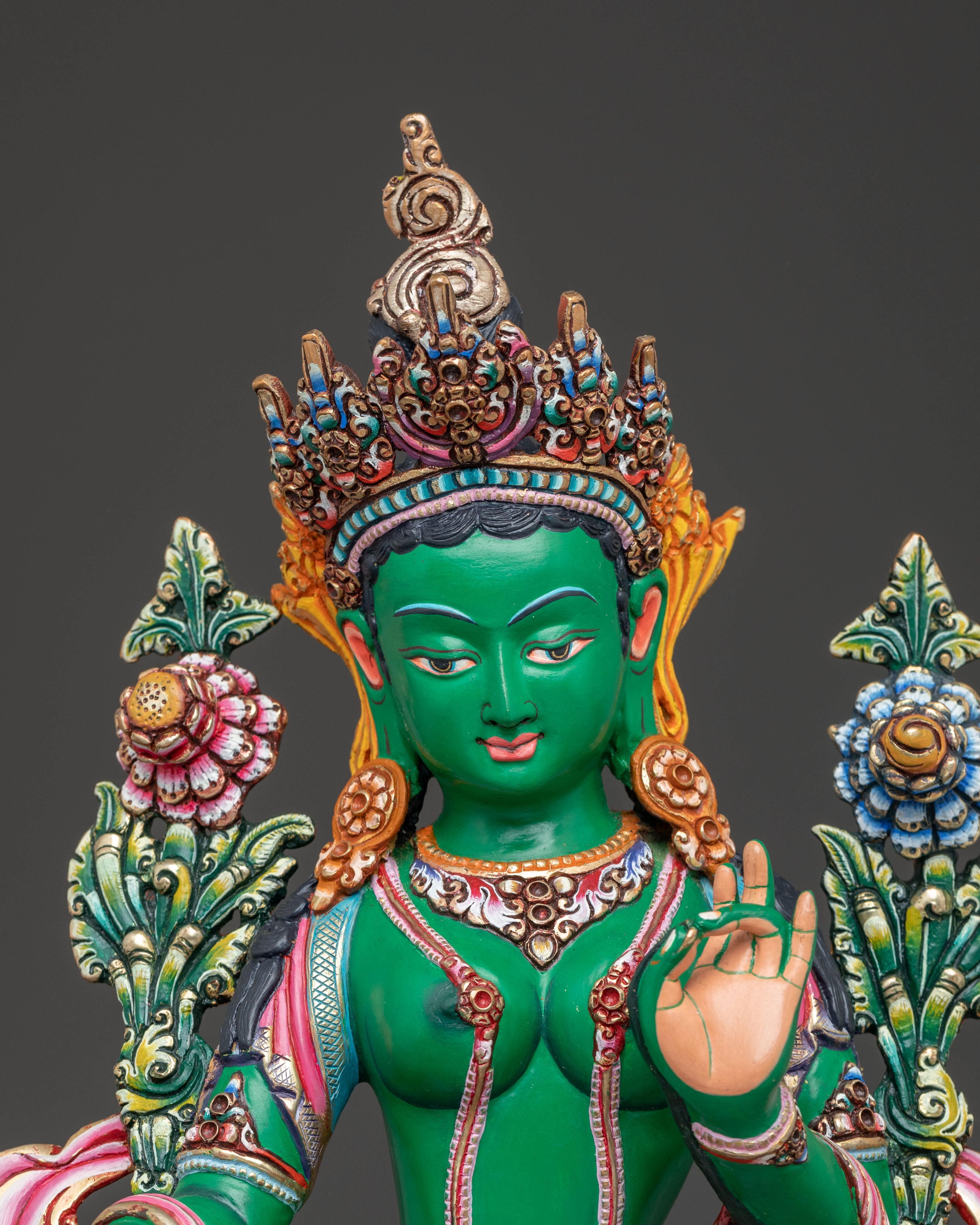Handcrafted Liberation Mother Green Tara (Shyama Tara) Sculpture | Mother of All Buddhas