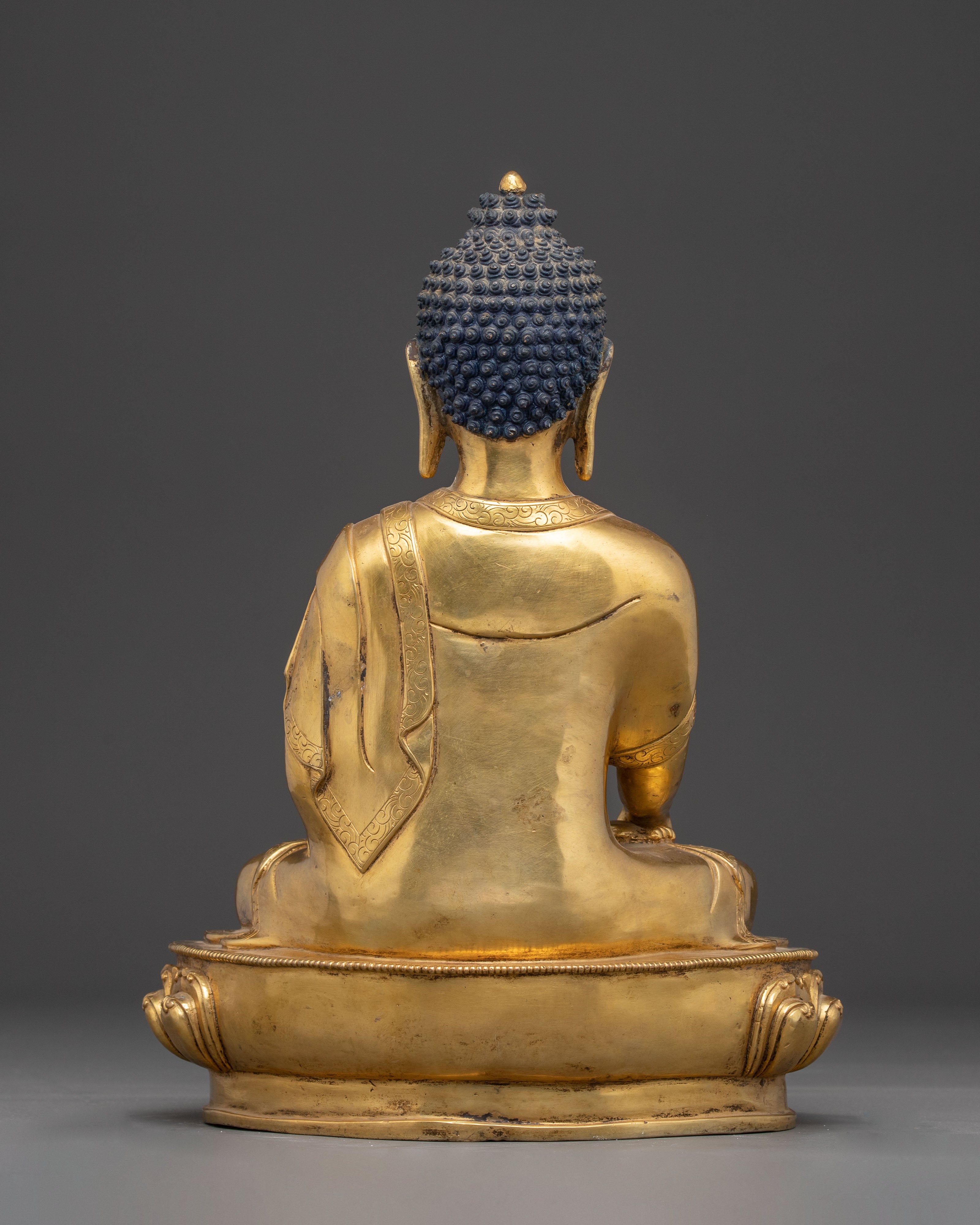 Himalayan Handmade Statue of Historical Buddha Shakyamuni Buddha