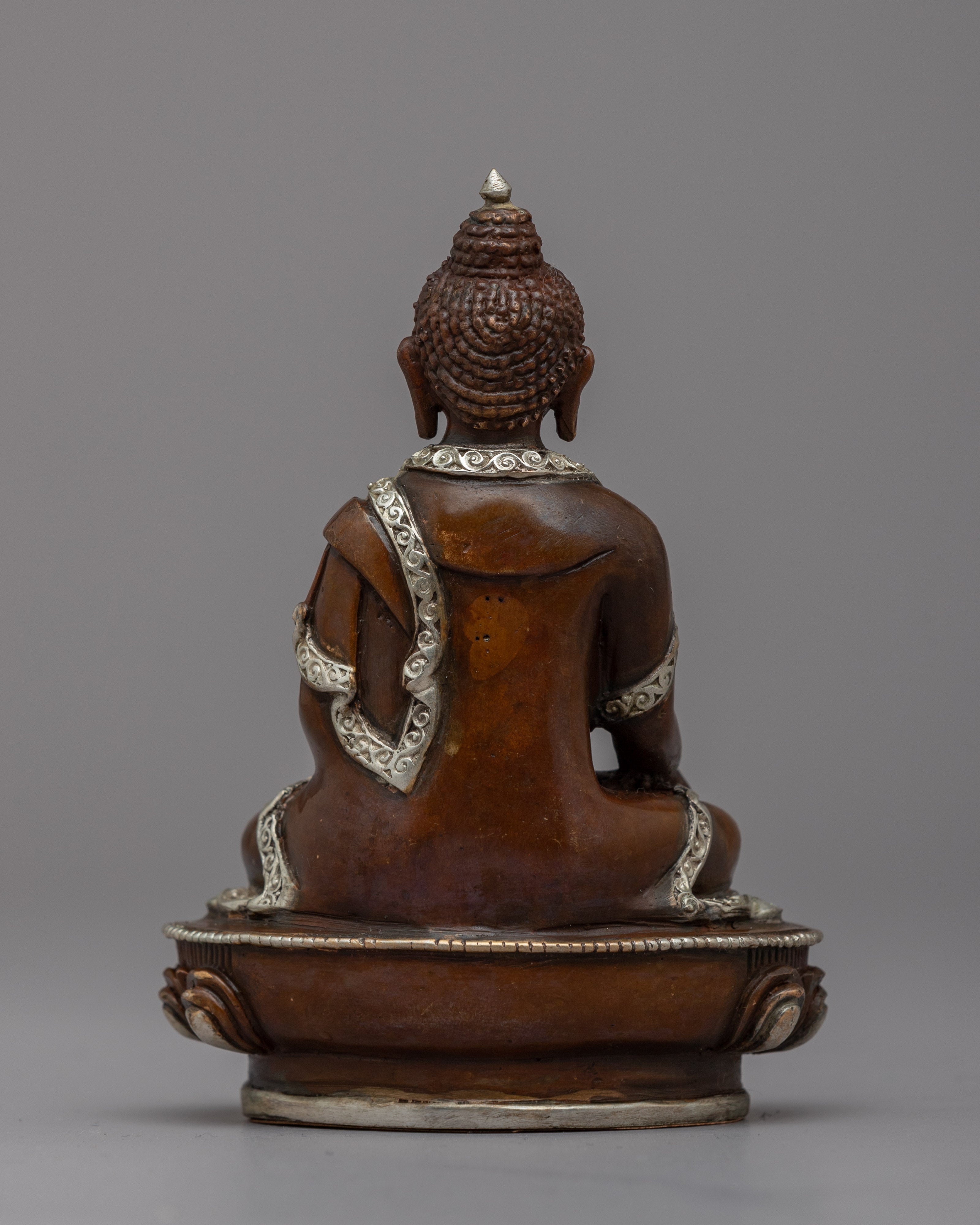 Invoke Peace with Our Portable Shakyamuni Buddha Copper Statue | Machine Made Figurine
