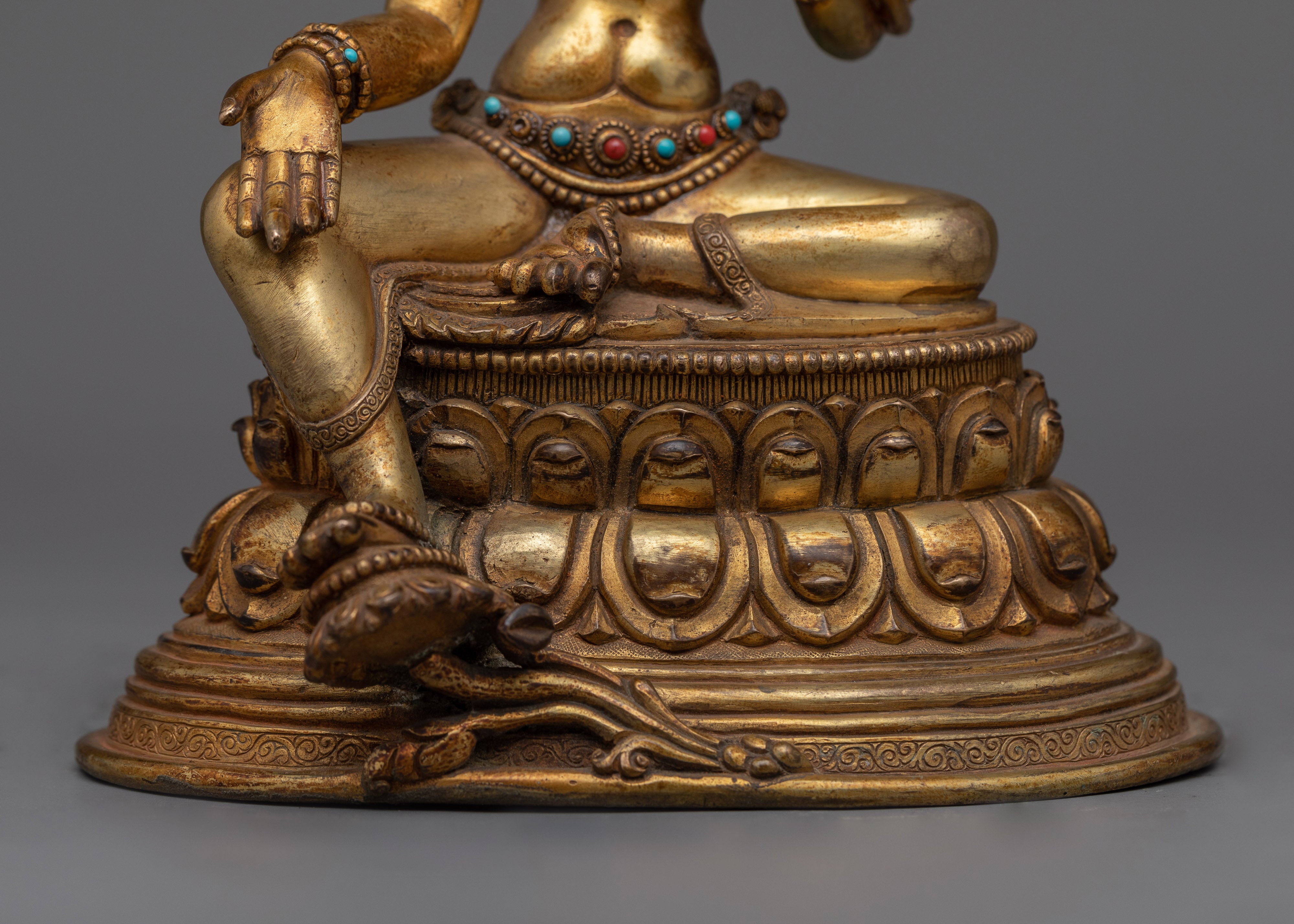 The Green Tara Antique Statue | Experience Compassion and Liberation