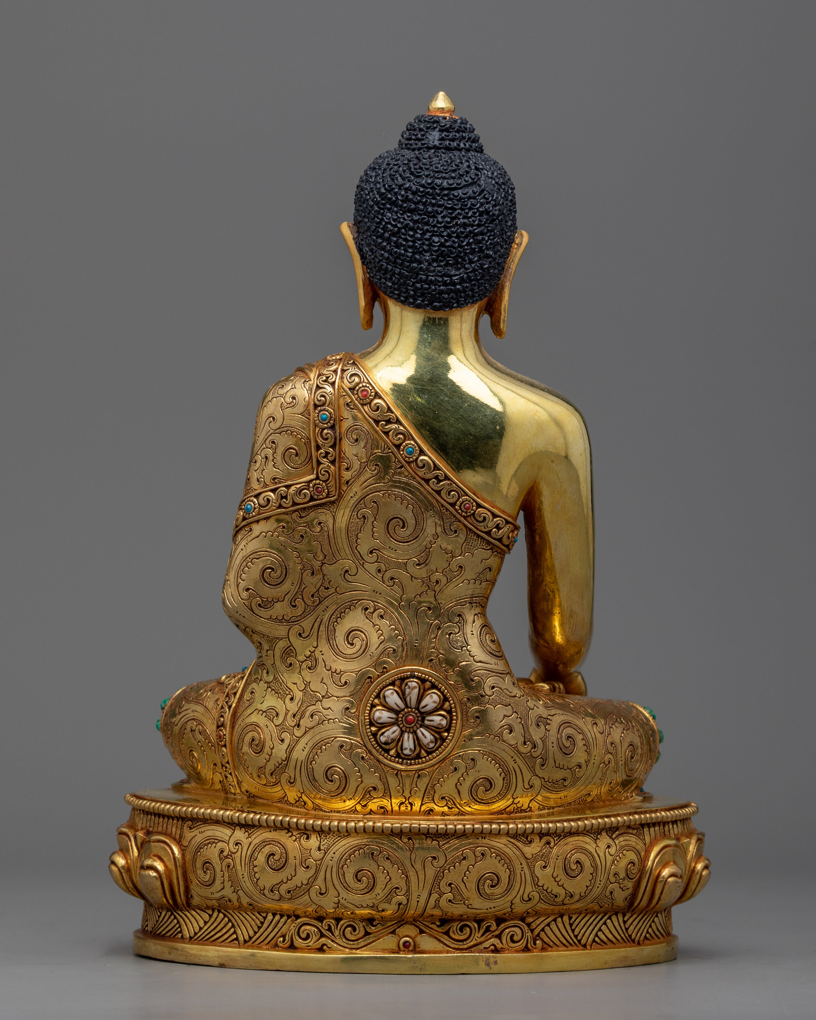 Premium Gautama Buddha Prince Copper Statue | Enlightening Golden Sculpture