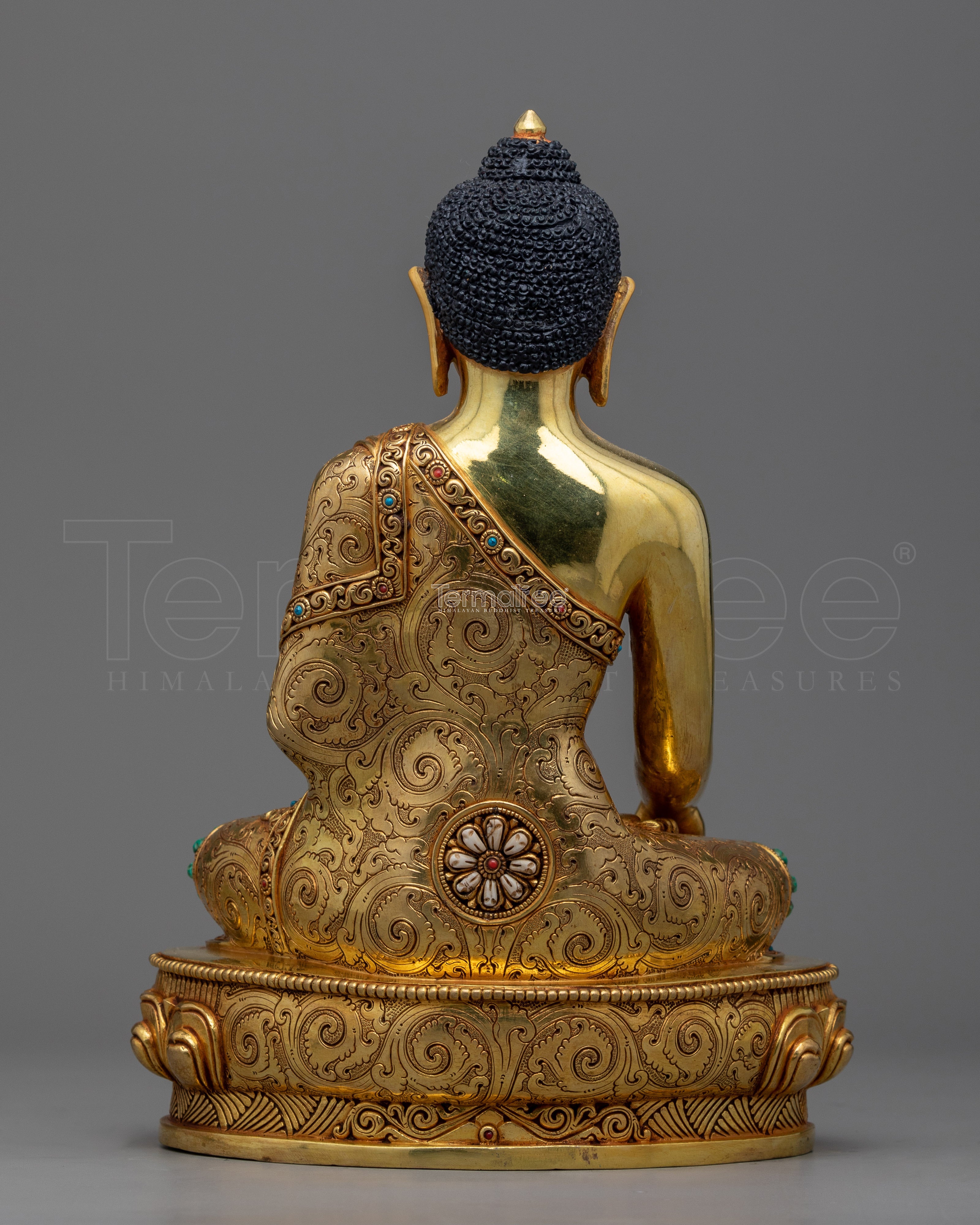 Premium Gautama Buddha Prince Copper Statue | Enlightening Golden Sculpture