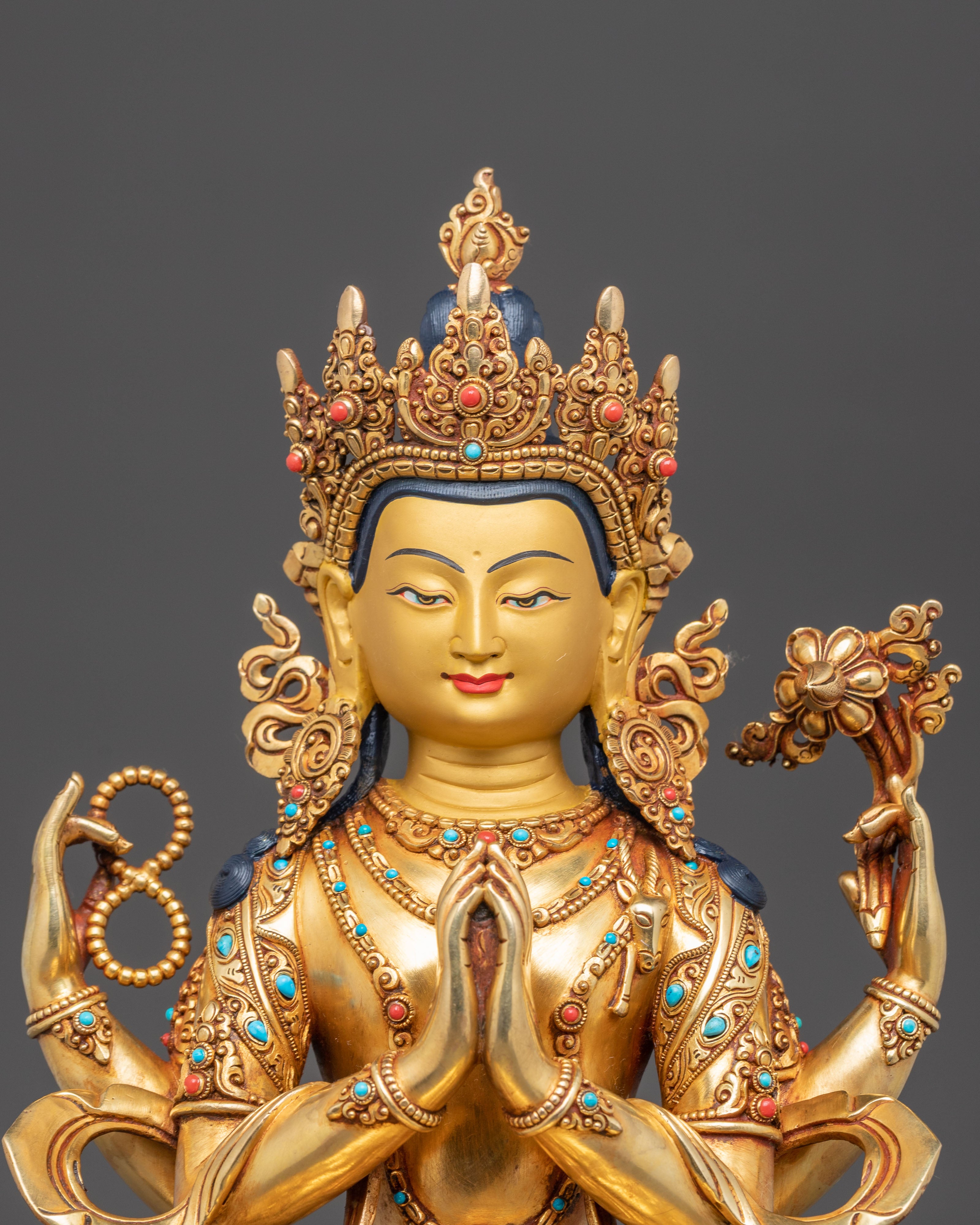 Bodhisattva of Compassion Chenrezig Handcrafted Statue | Avalokiteshvara