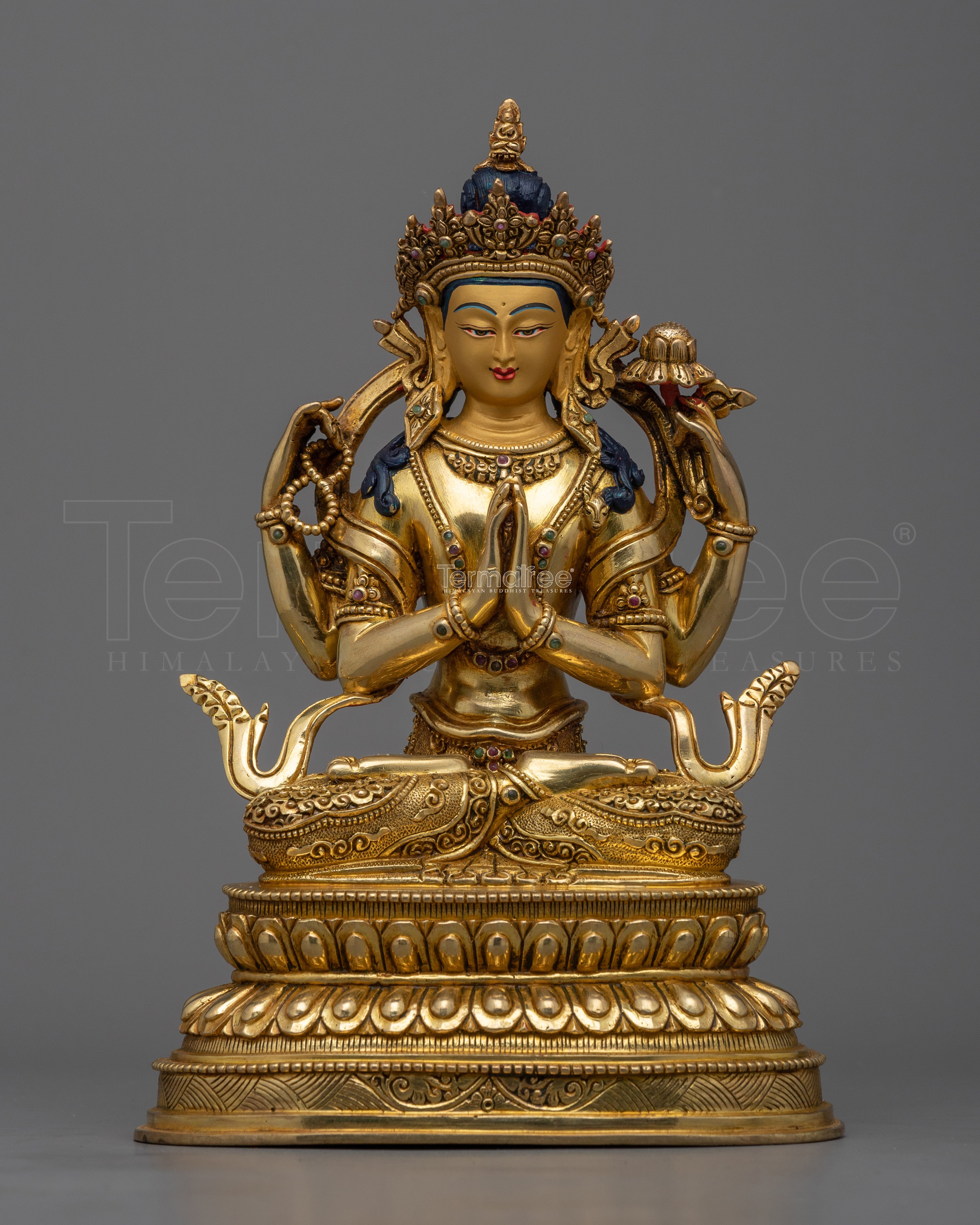 Chenrezig Tibetan Avalokiteshvara Statue | Embrace Compassion & Love
