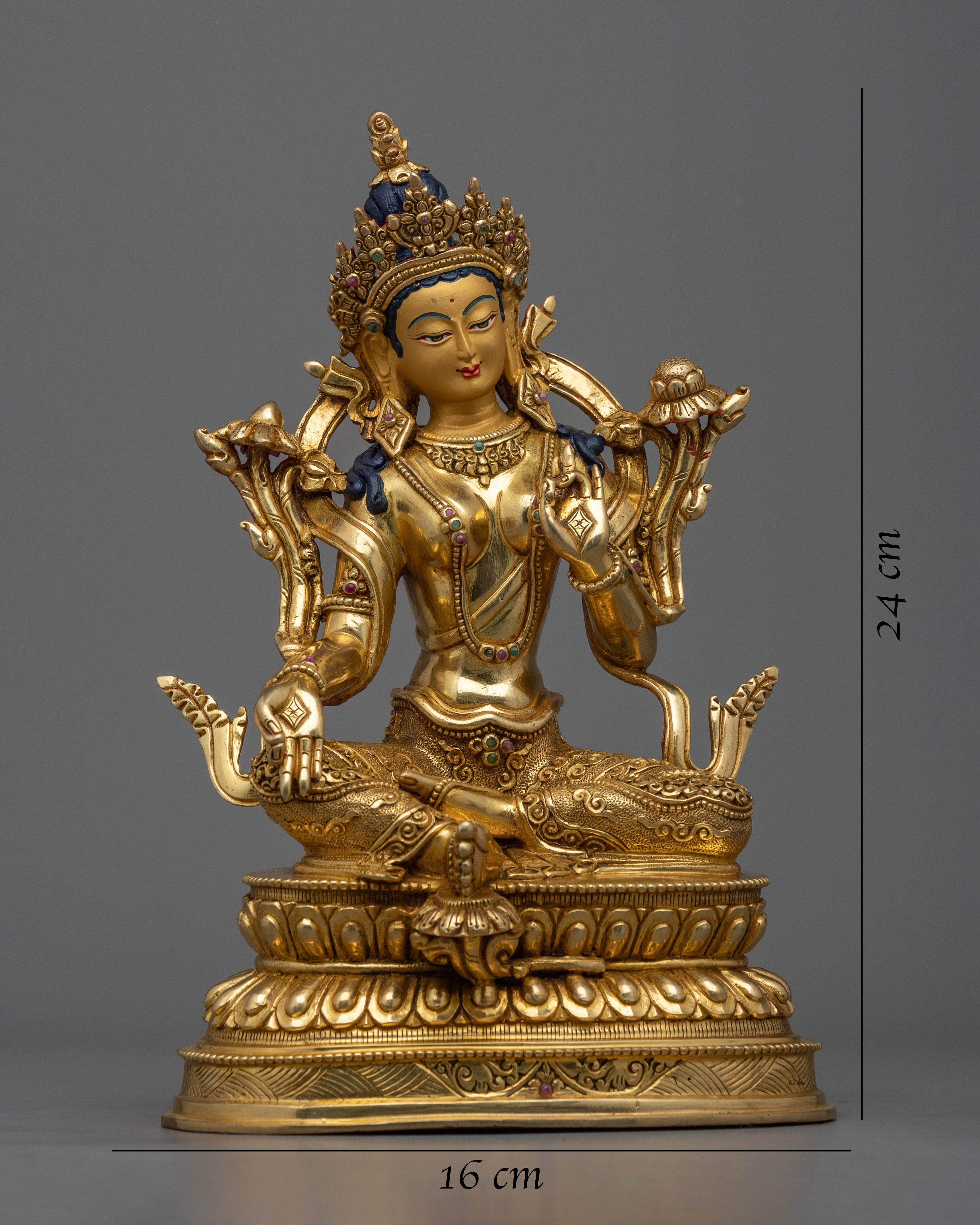 Experience Tranquility with Our Green Tara Tibet Statue | Himalayan Artwork