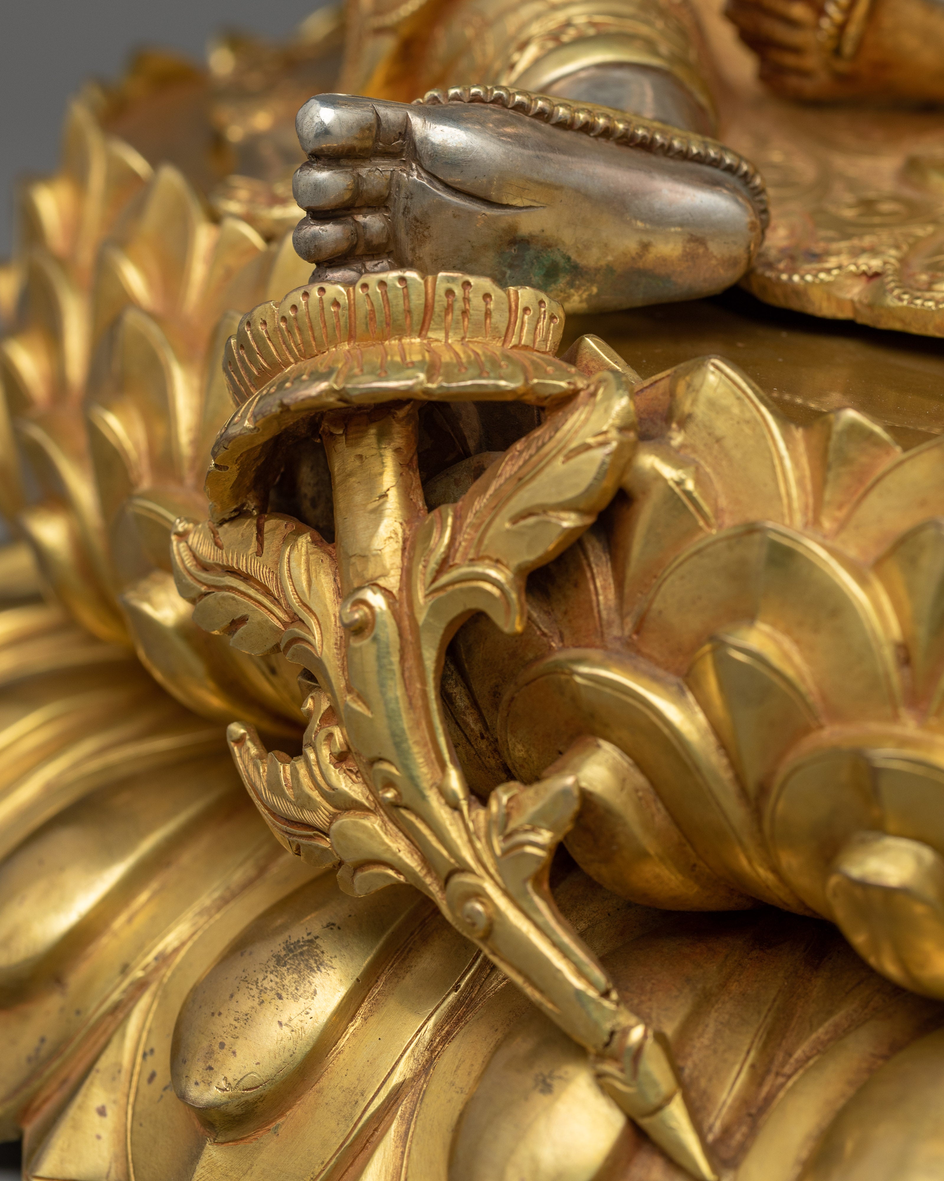 Green Tara Ancient Buddhist Sculpture | A Beacon of Compassion