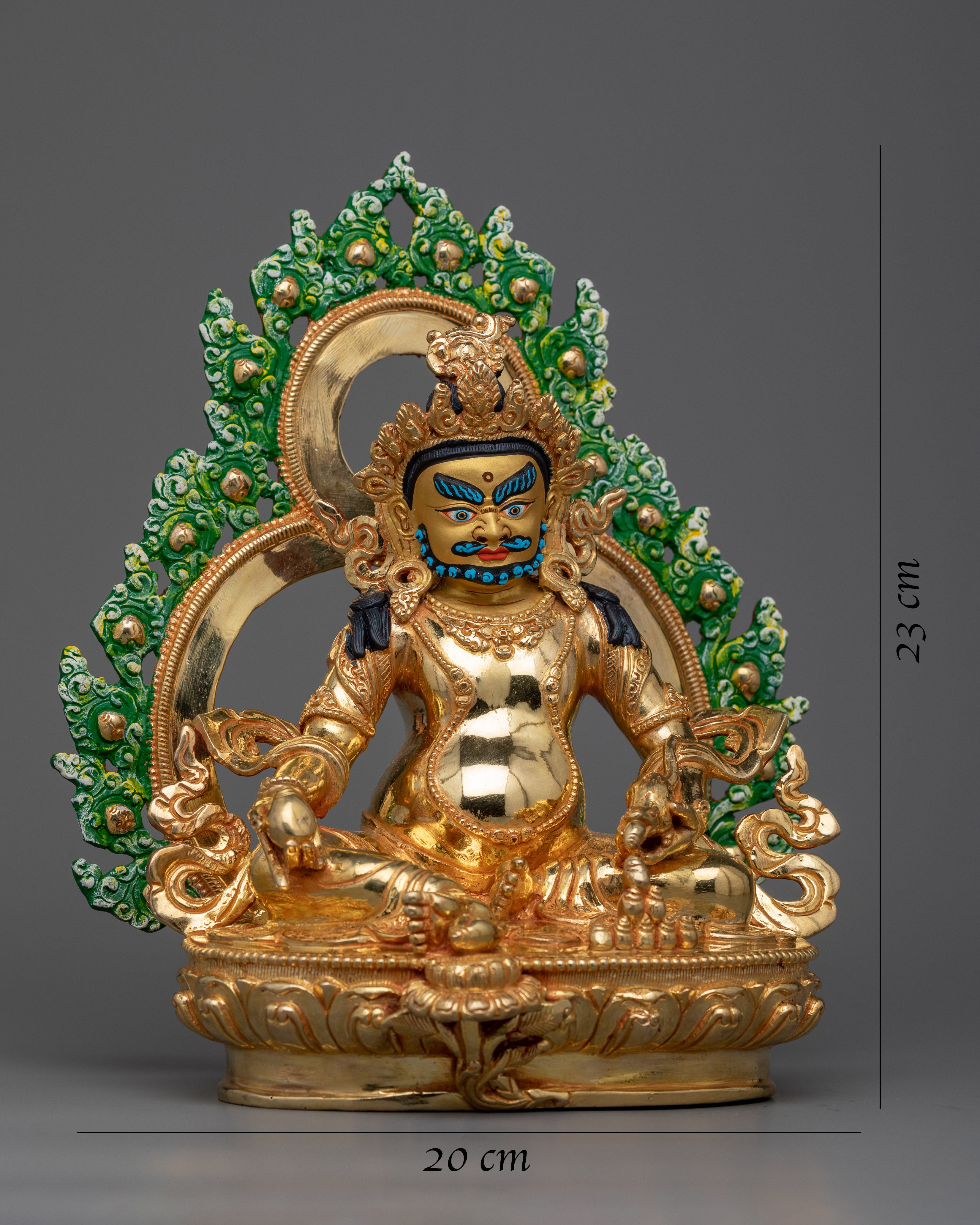 Welcome Prosperity with our Dzambhala Sculpture Copper | Divine Abundance