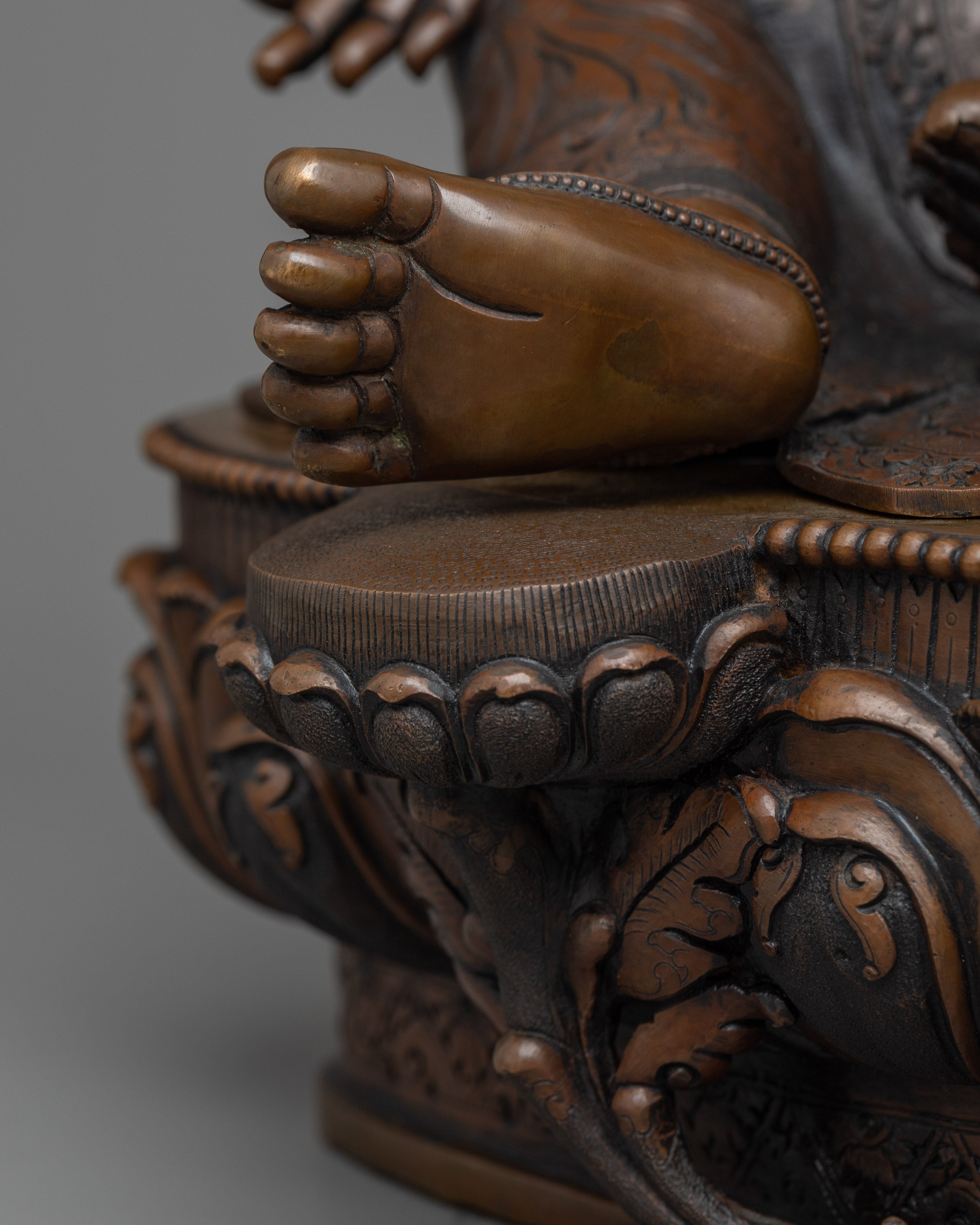 Premium Green Tara Outdoor Copper Sculpture | Invite Benevolence