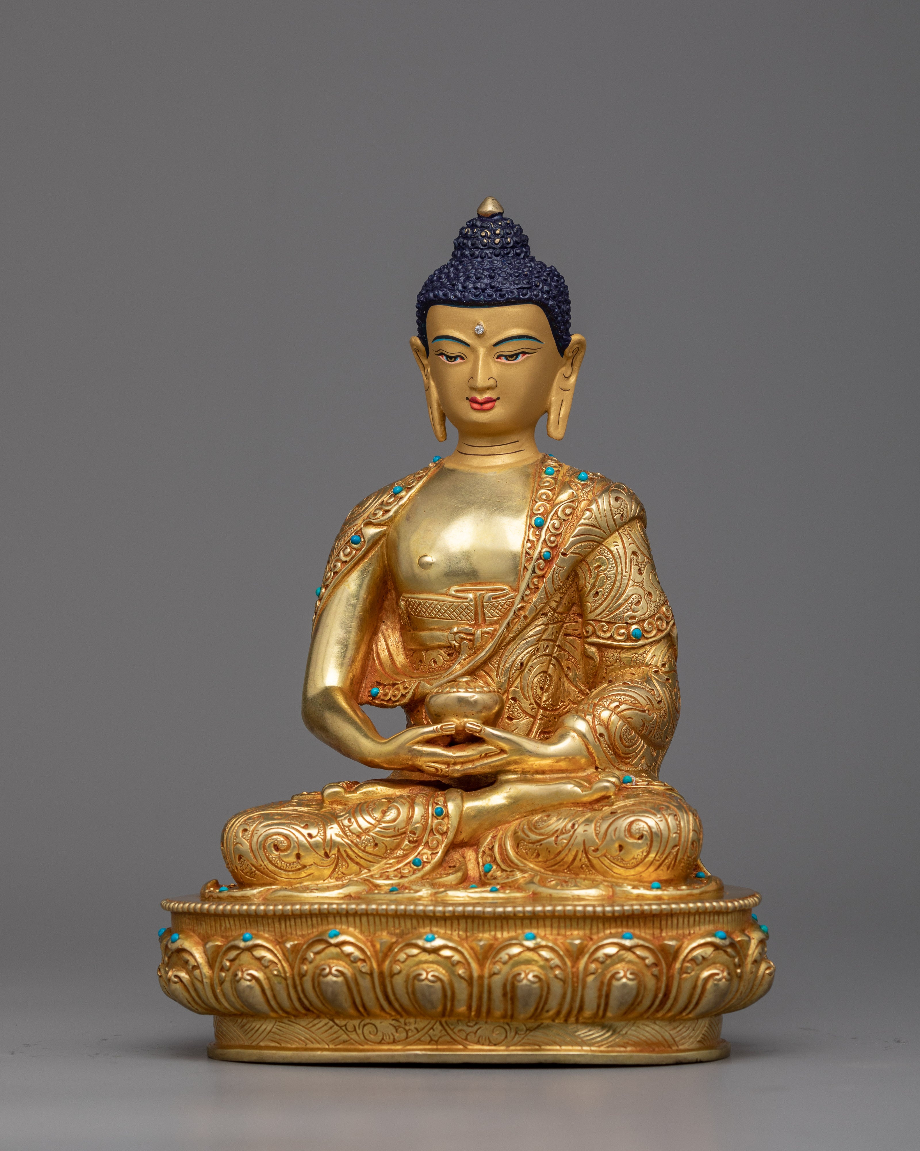 Discover Serenity with our Tiny Buddha Amitabha Statue | Handcrafted Buddha Sculpture