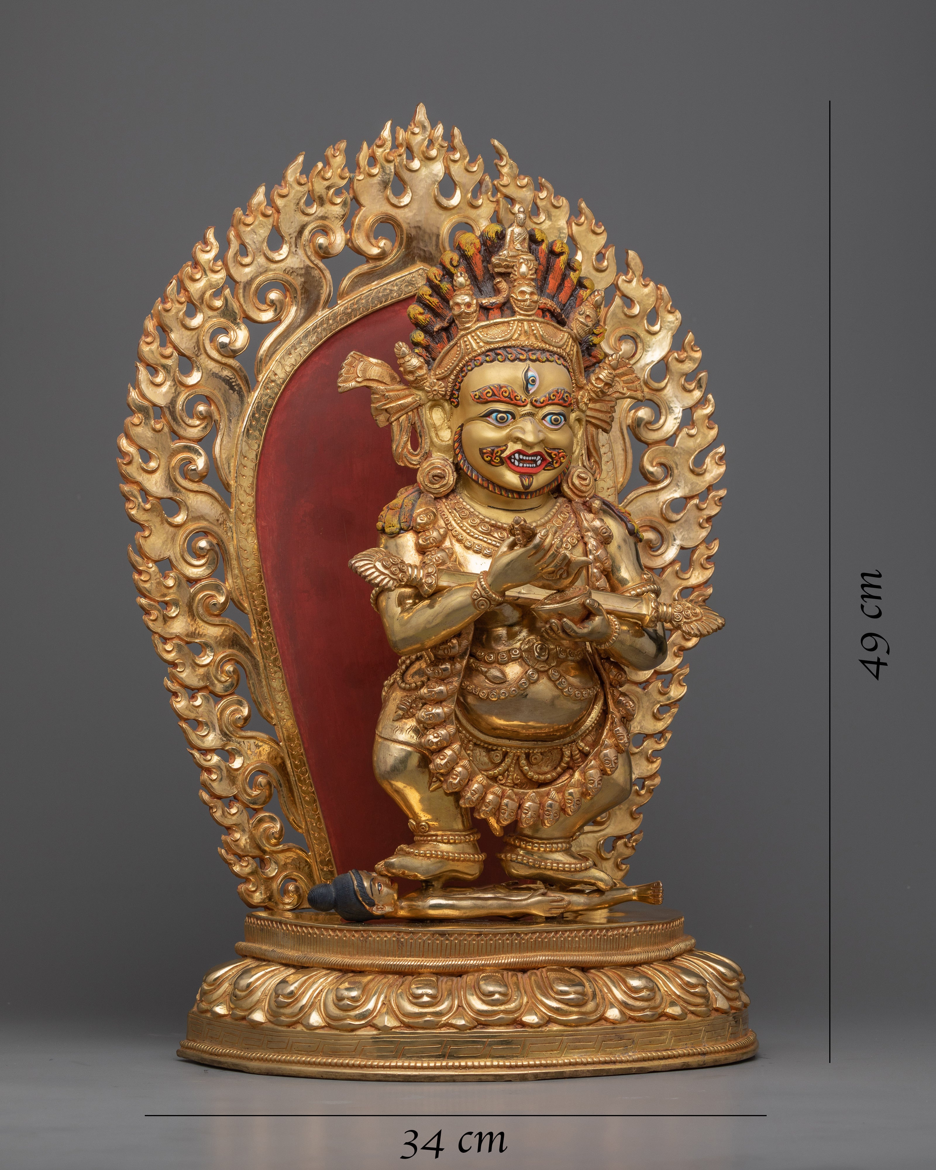 Sakya Mahakala Mantra Statue | Spiritual Power of Buddhism Protector Deity
