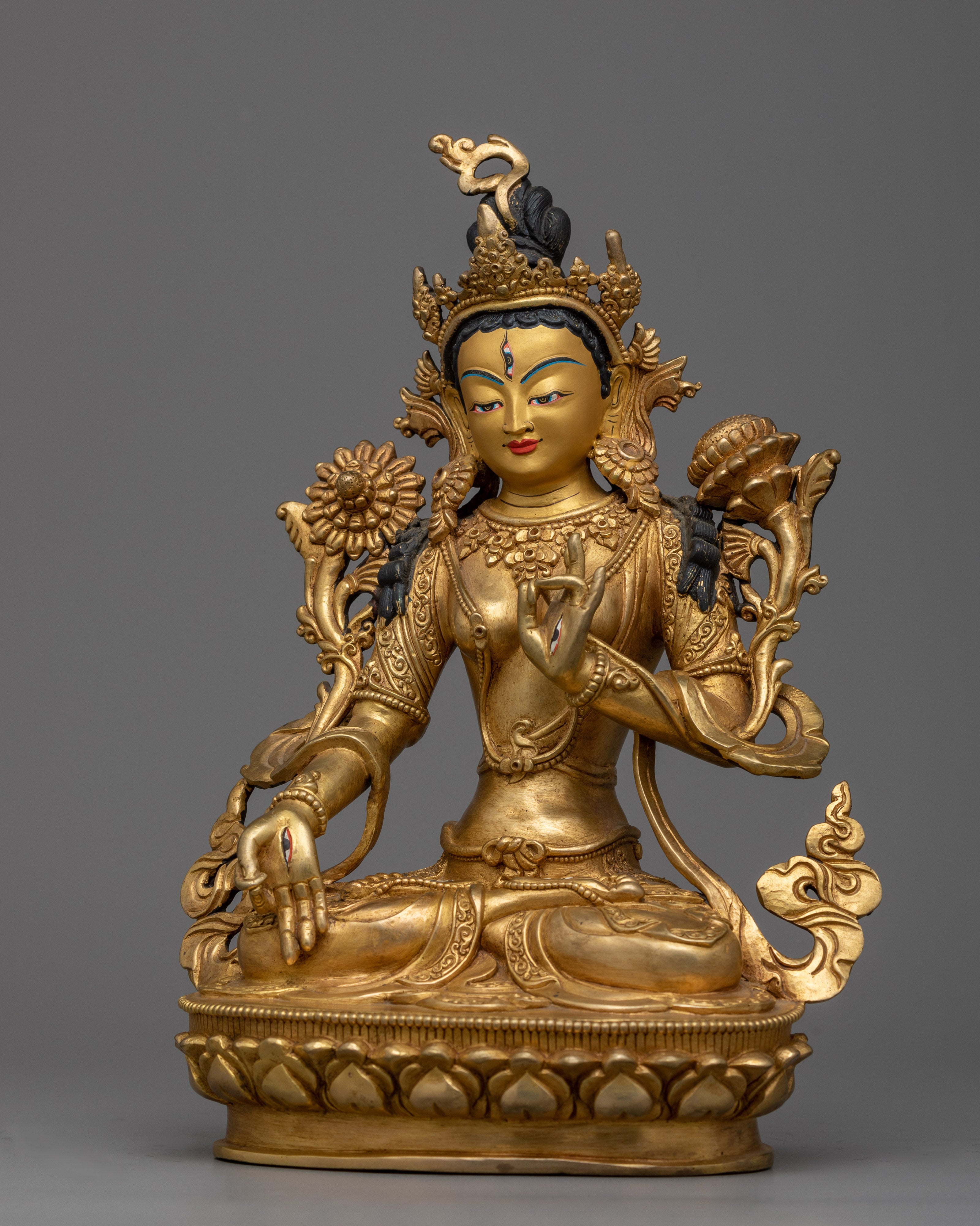 Discover Tranquility with Our Tara White Statue | Handcrafted Symbol of Compassion