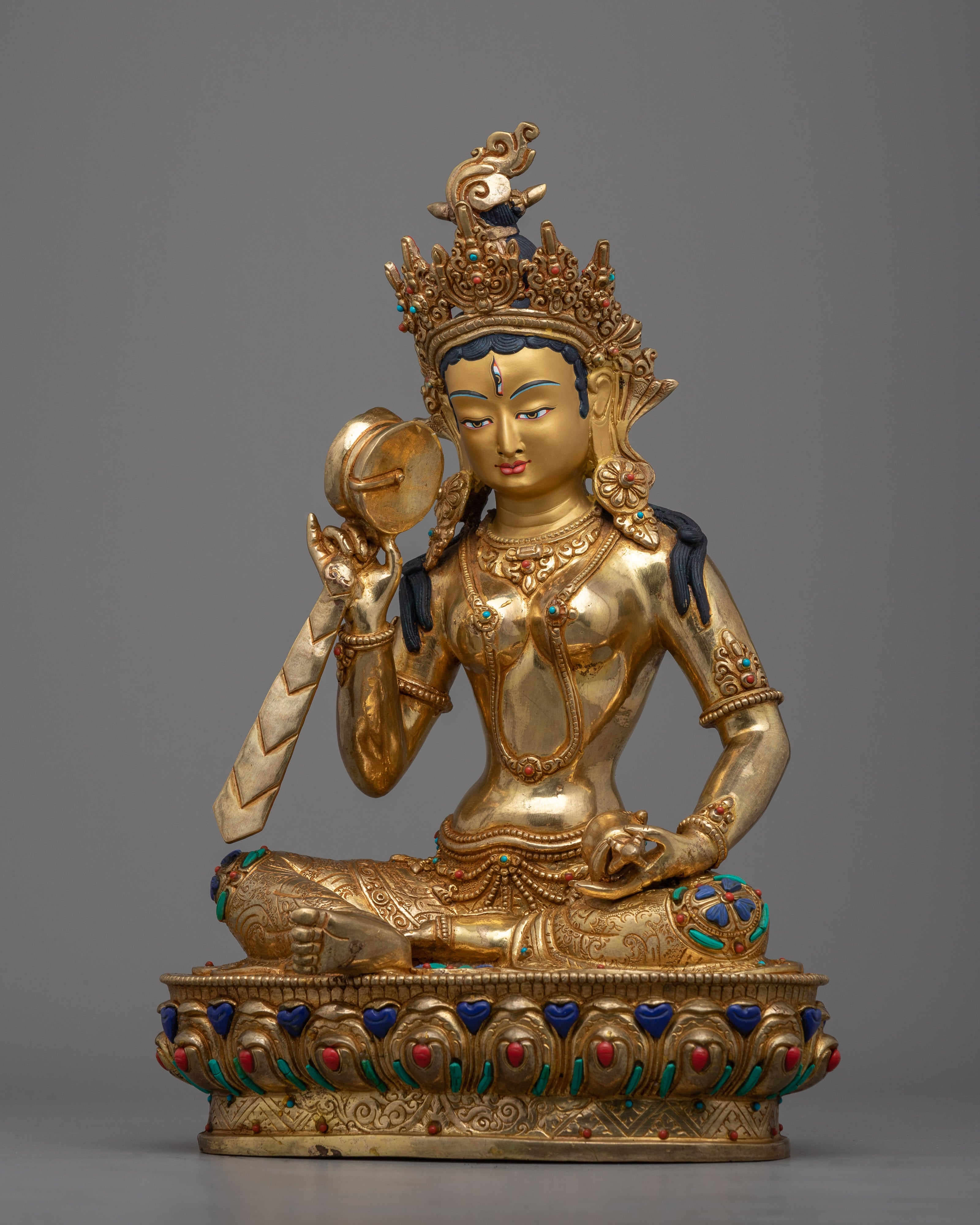 Female Buddhist Goddess Statue | Our Seated Machig Labdron Sculpture