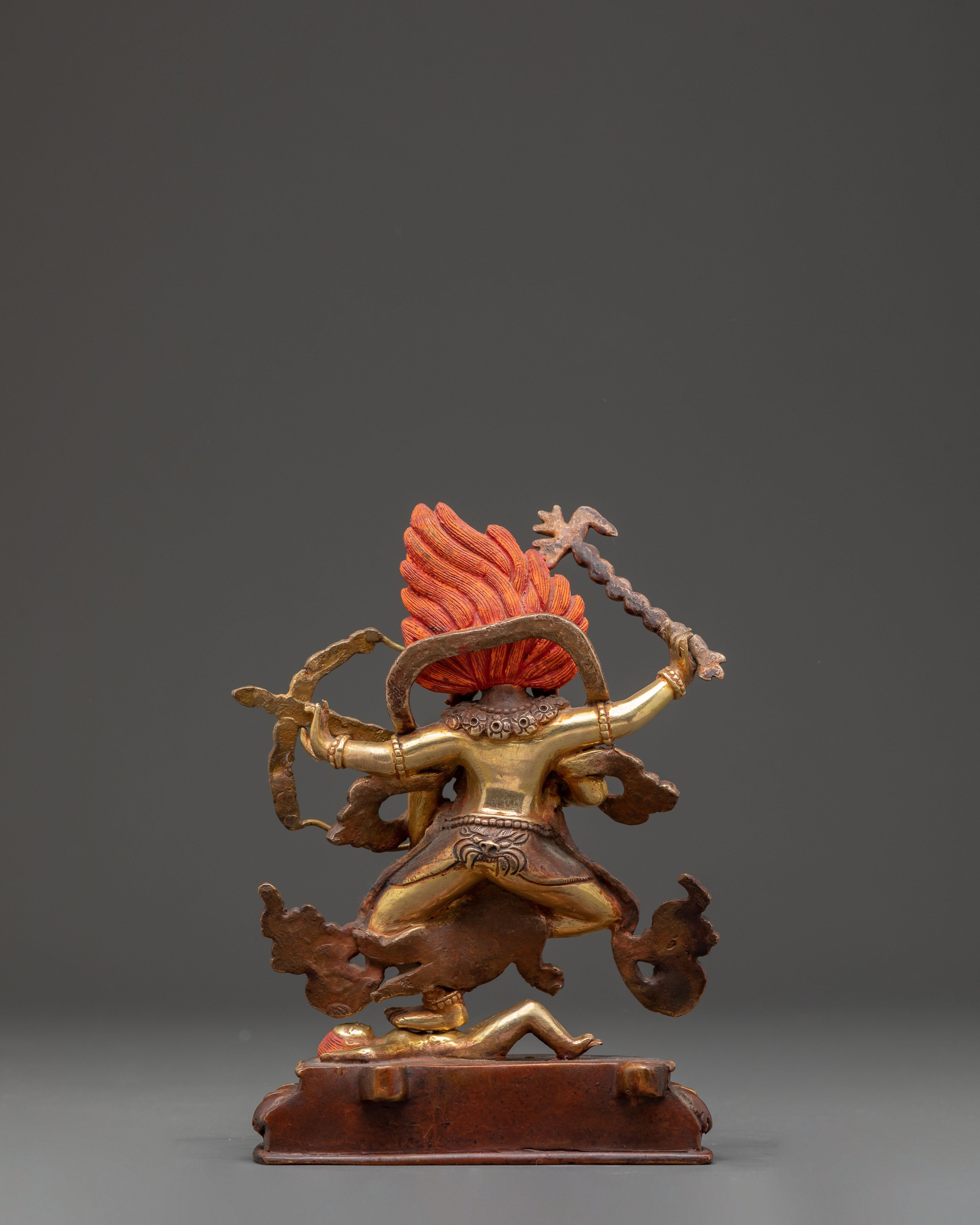 Handmade Kurukulla Golden Statue | Tantric Goddess of Attraction