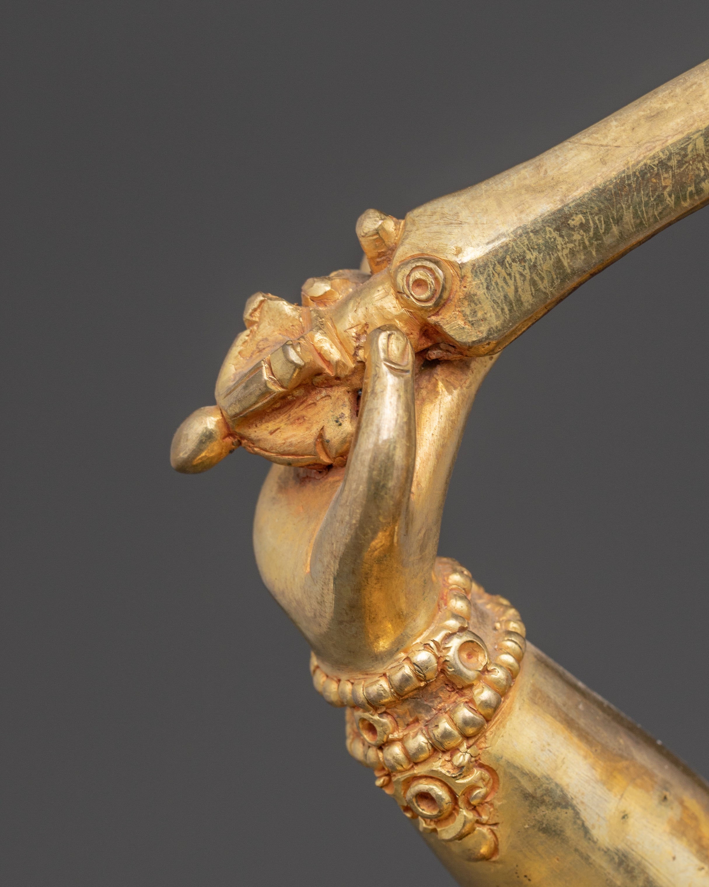 Wisdom Bodhisattva Manjushri Golden Statue | Embodiment of Transcendent Insight