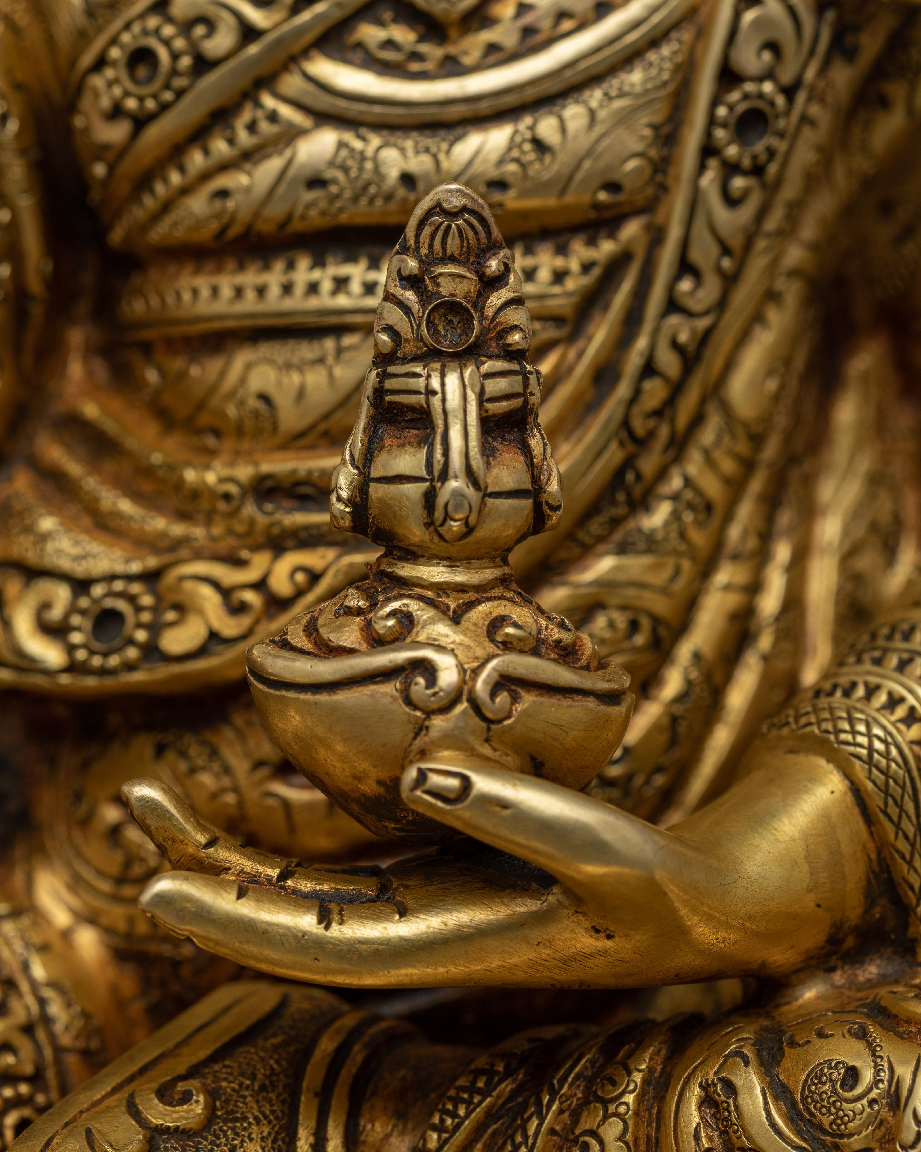 Embrace the Wisdom with Guru Rinpoche | Traditionally Hand-crafted Sculpture