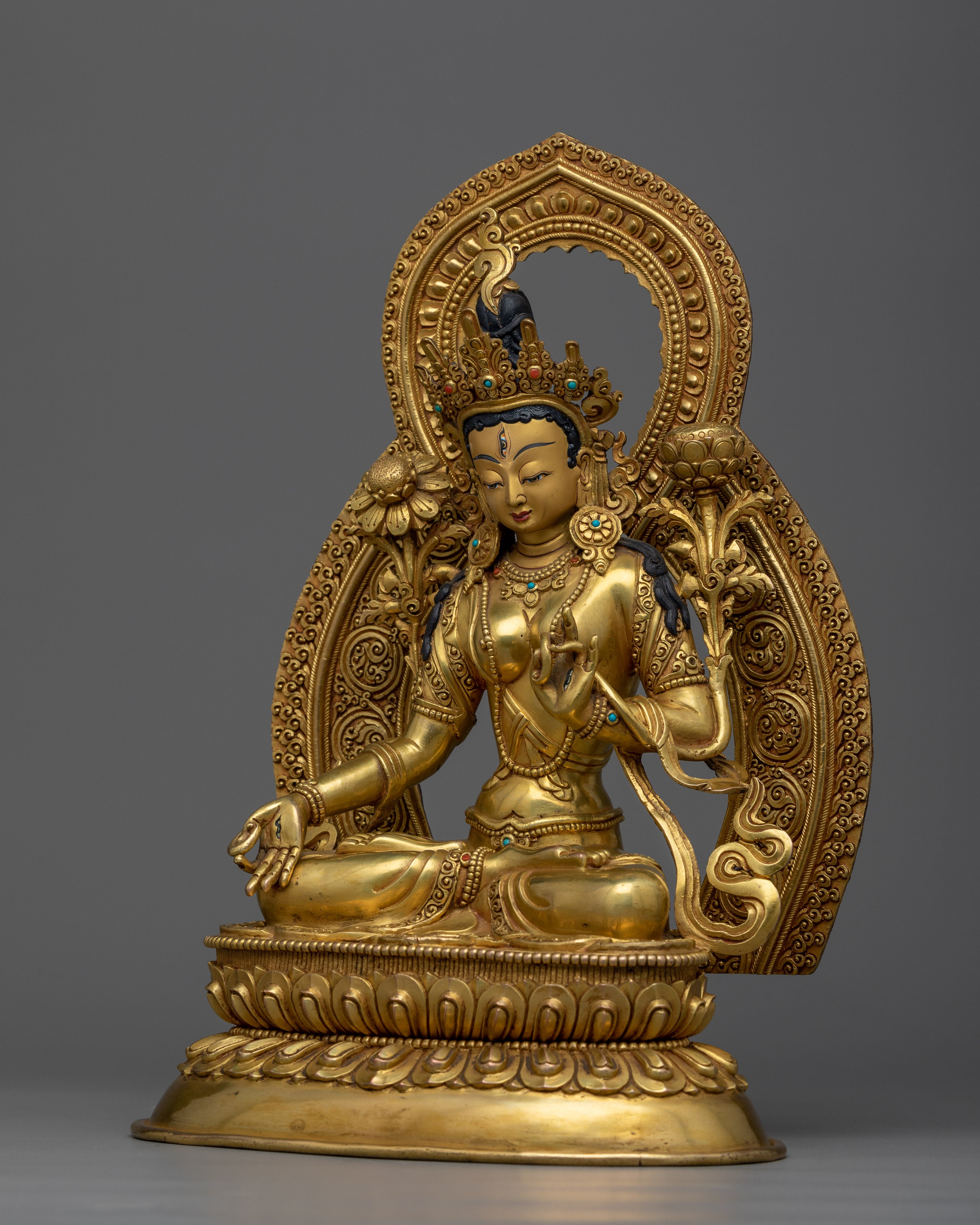 Exquisite Saptalocanā "White Tara" Statue | Nurture Compassion with our Sculpture