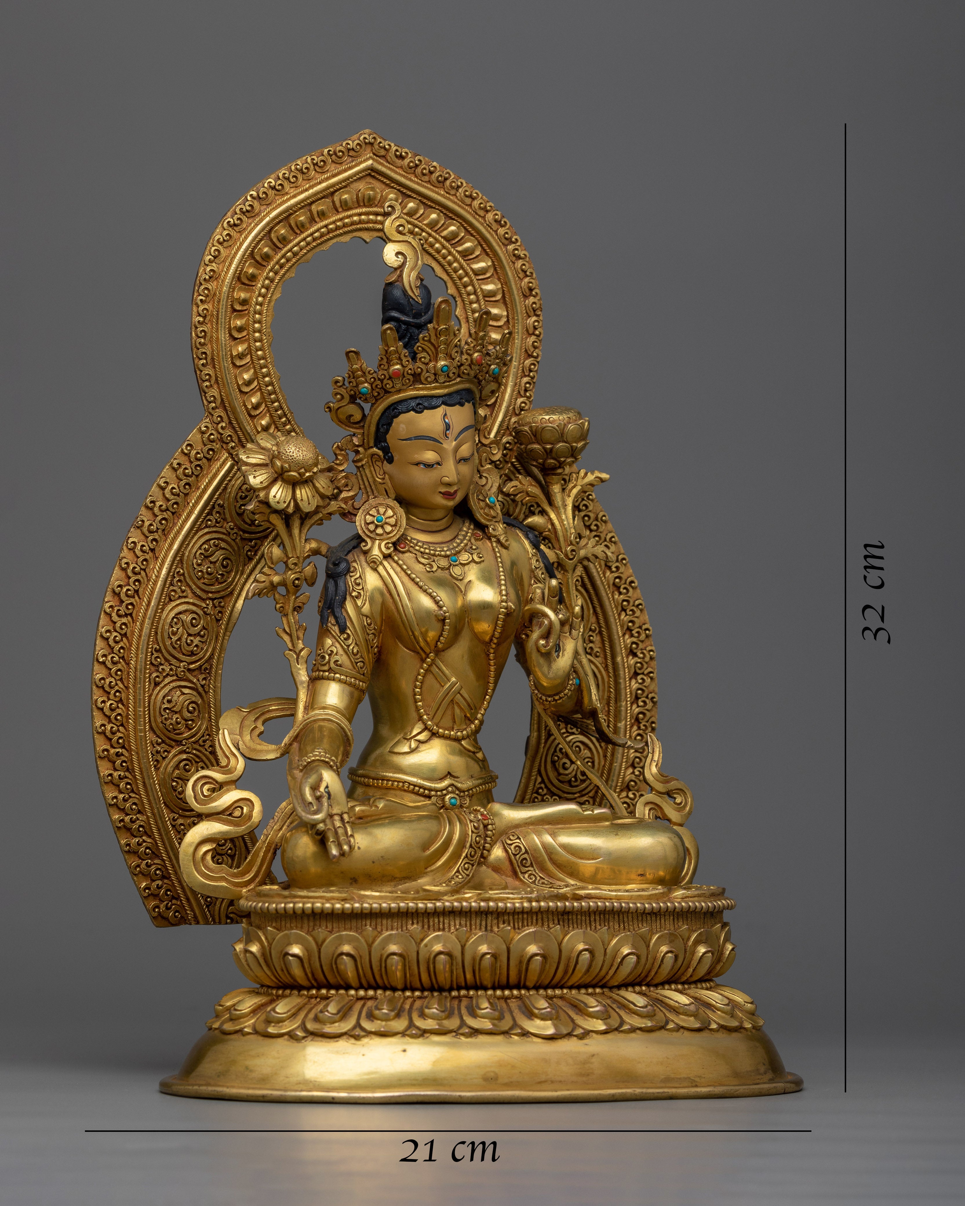 Exquisite Saptalocanā "White Tara" Statue | Nurture Compassion with our Sculpture