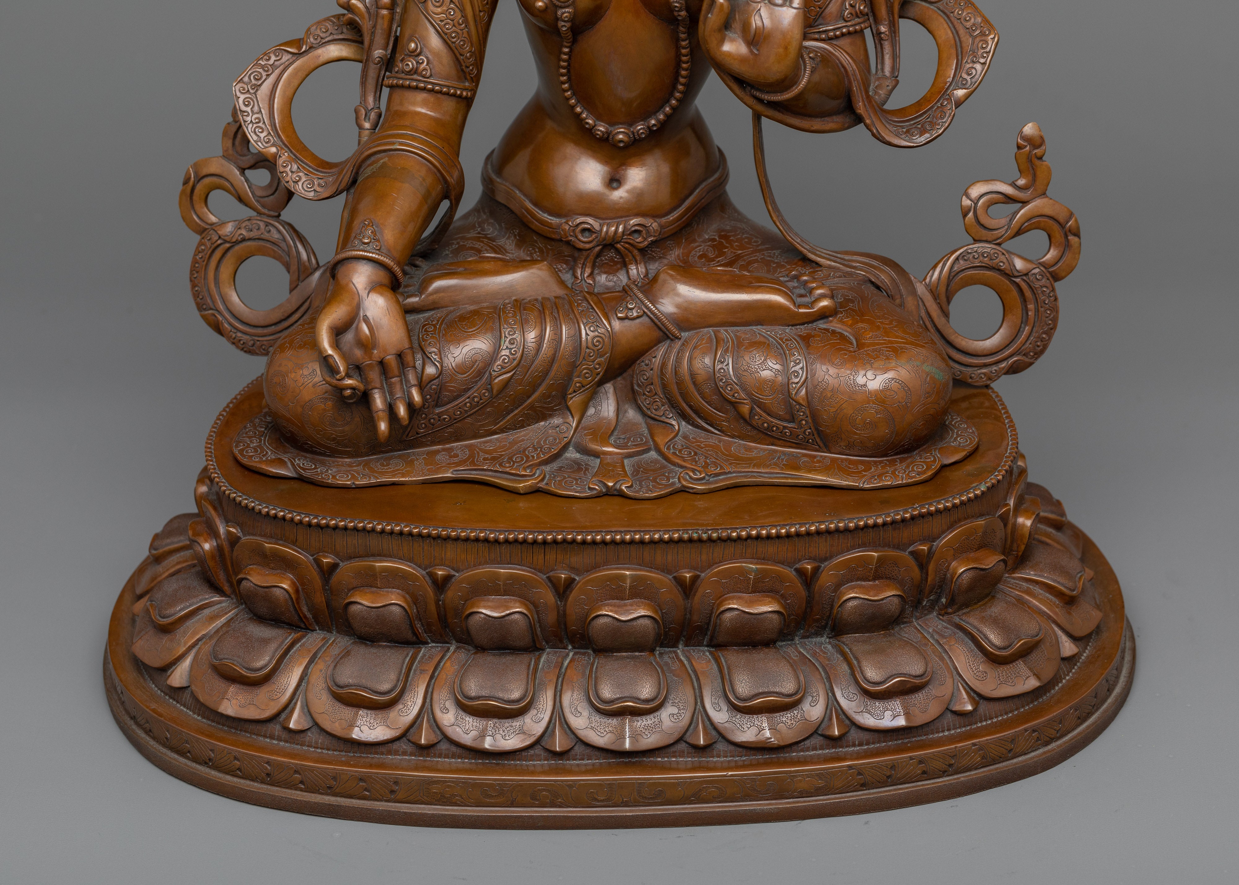 Embrace Serenity with the wish-fulfilling wheel " White Tara " | Nepalese Art