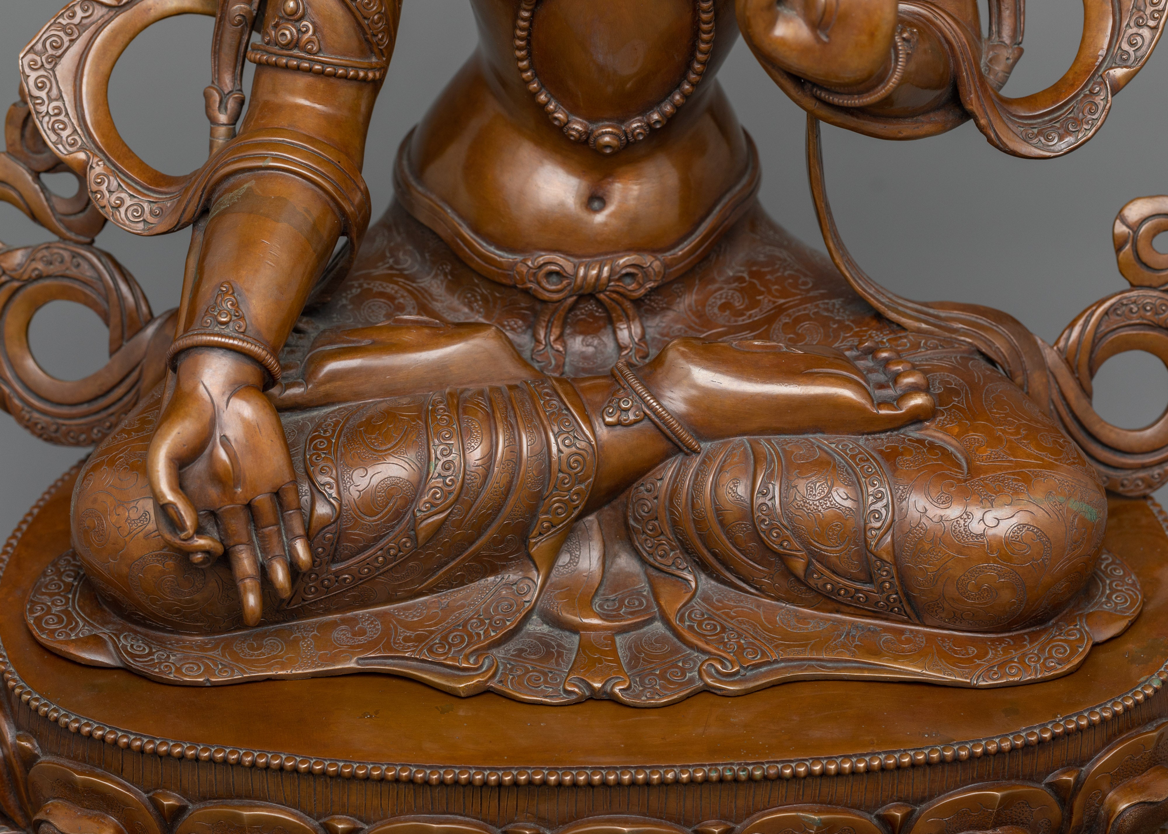 Embrace Serenity with the wish-fulfilling wheel " White Tara " | Nepalese Art