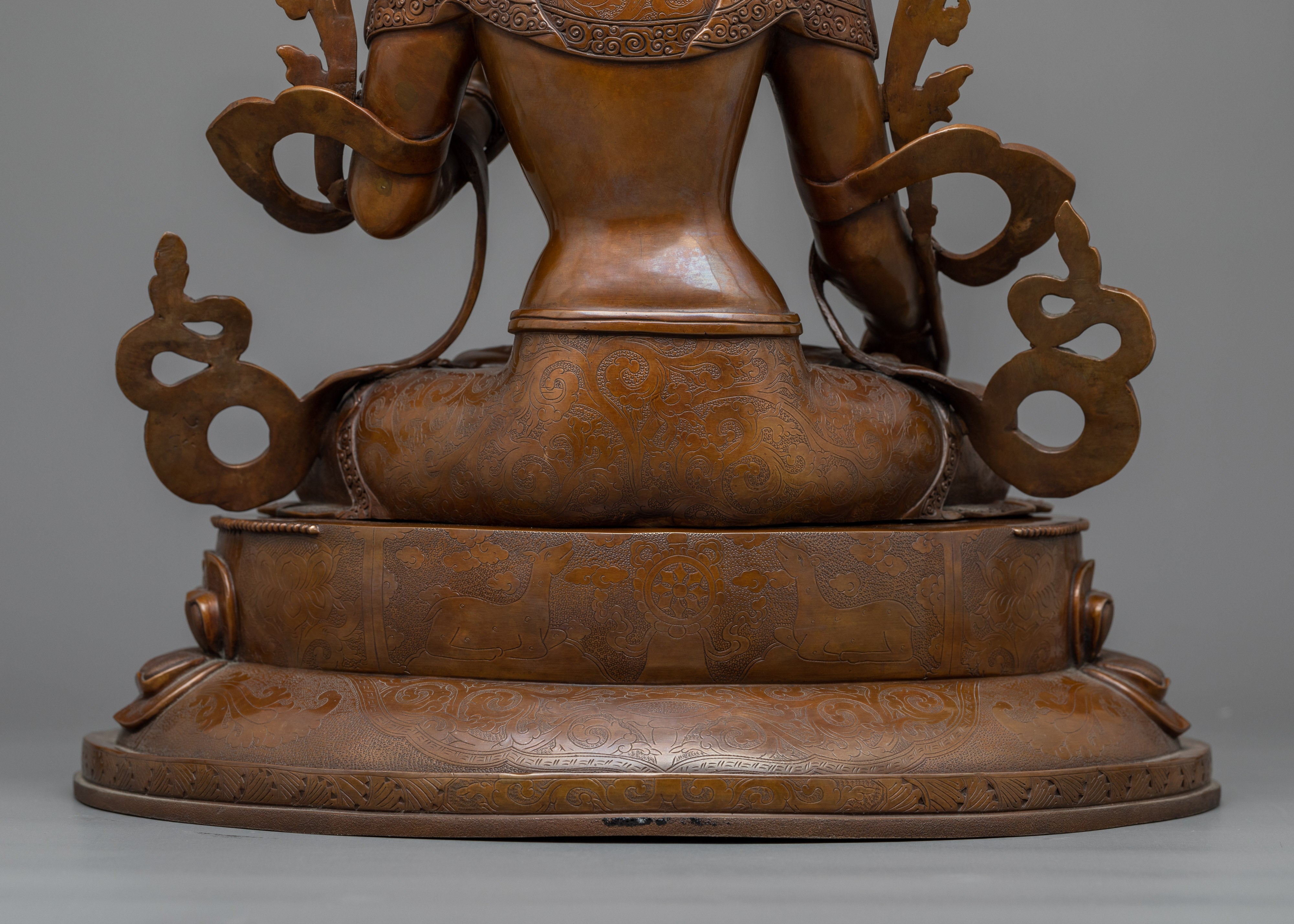 Embrace Serenity with the wish-fulfilling wheel " White Tara " | Nepalese Art