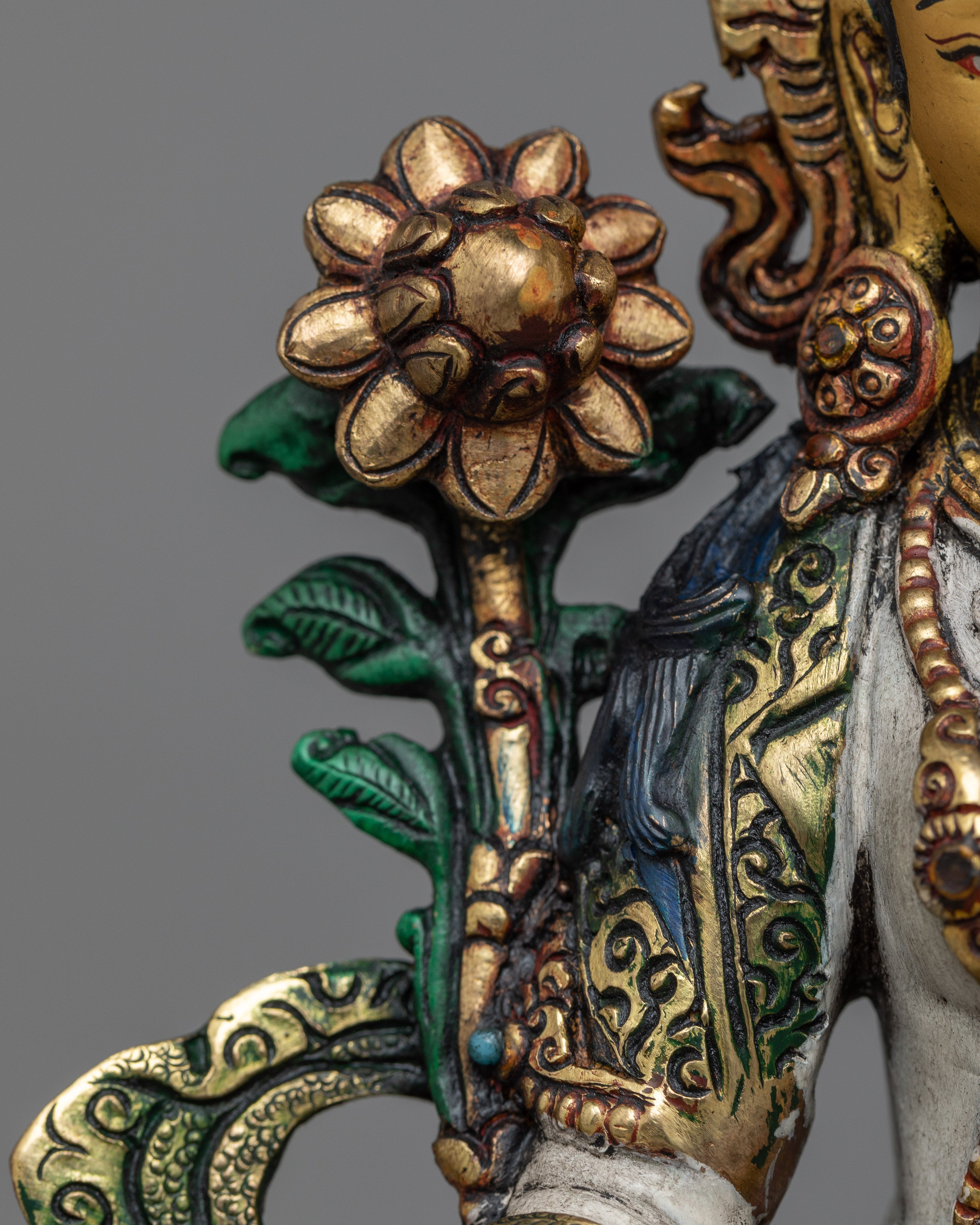 Female Buddhist Goddess White Tara Statue | Embrace Divine Feminine Energy