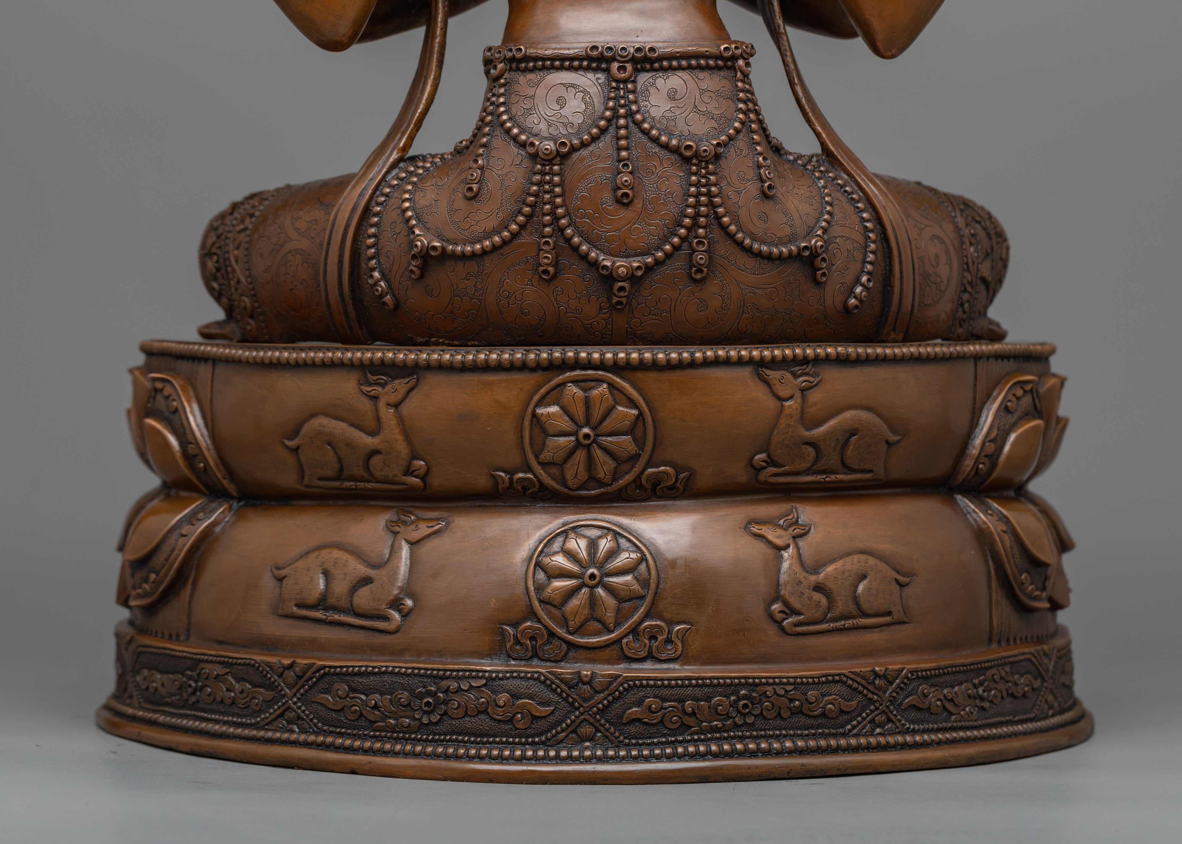 Avaloketishvara Statue | Premium Quality Silver Plated Statue with Oxidized Copper Body