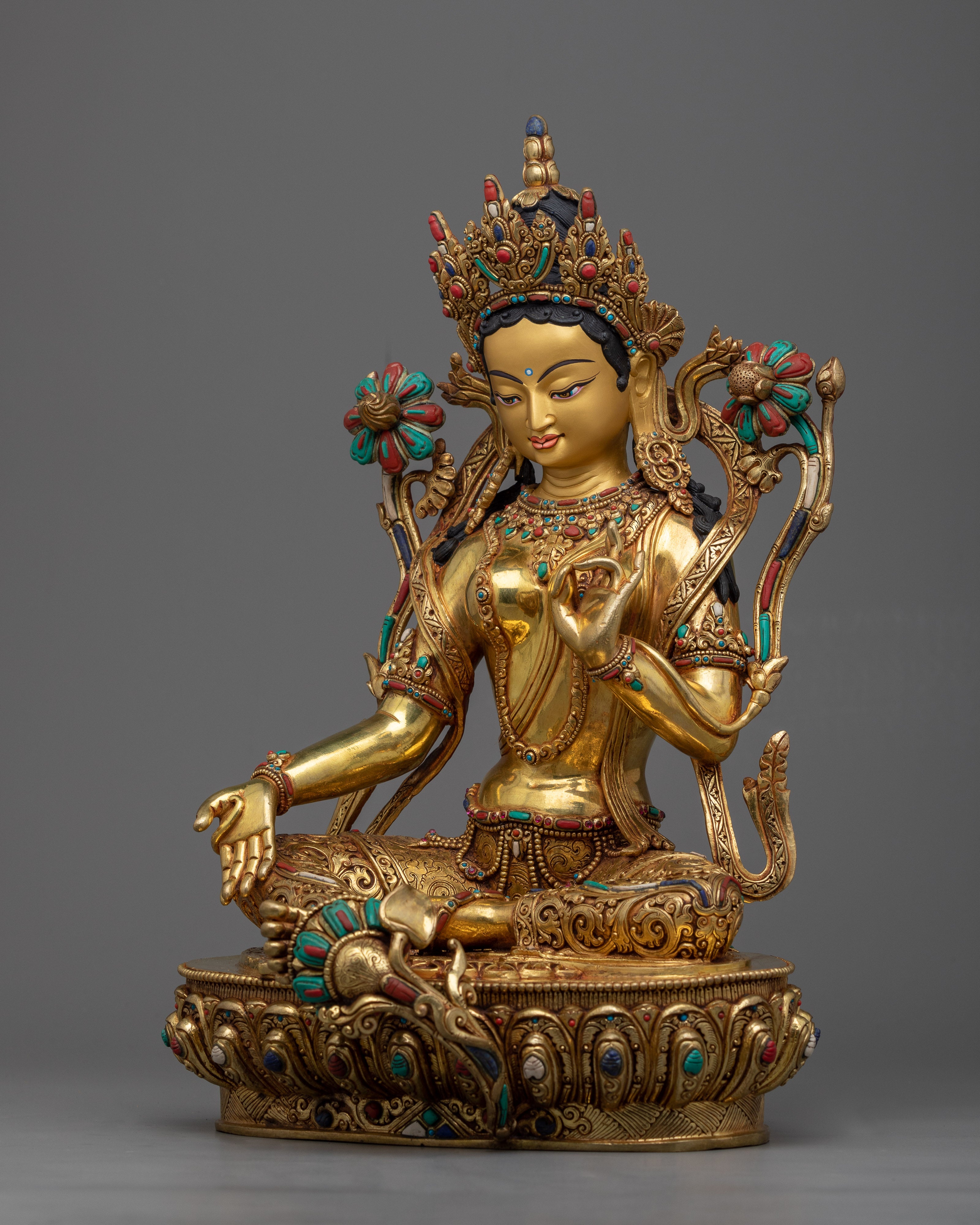 Green Tara Buddhist Goddess Statue | Embrace the Divine Feminine Energy