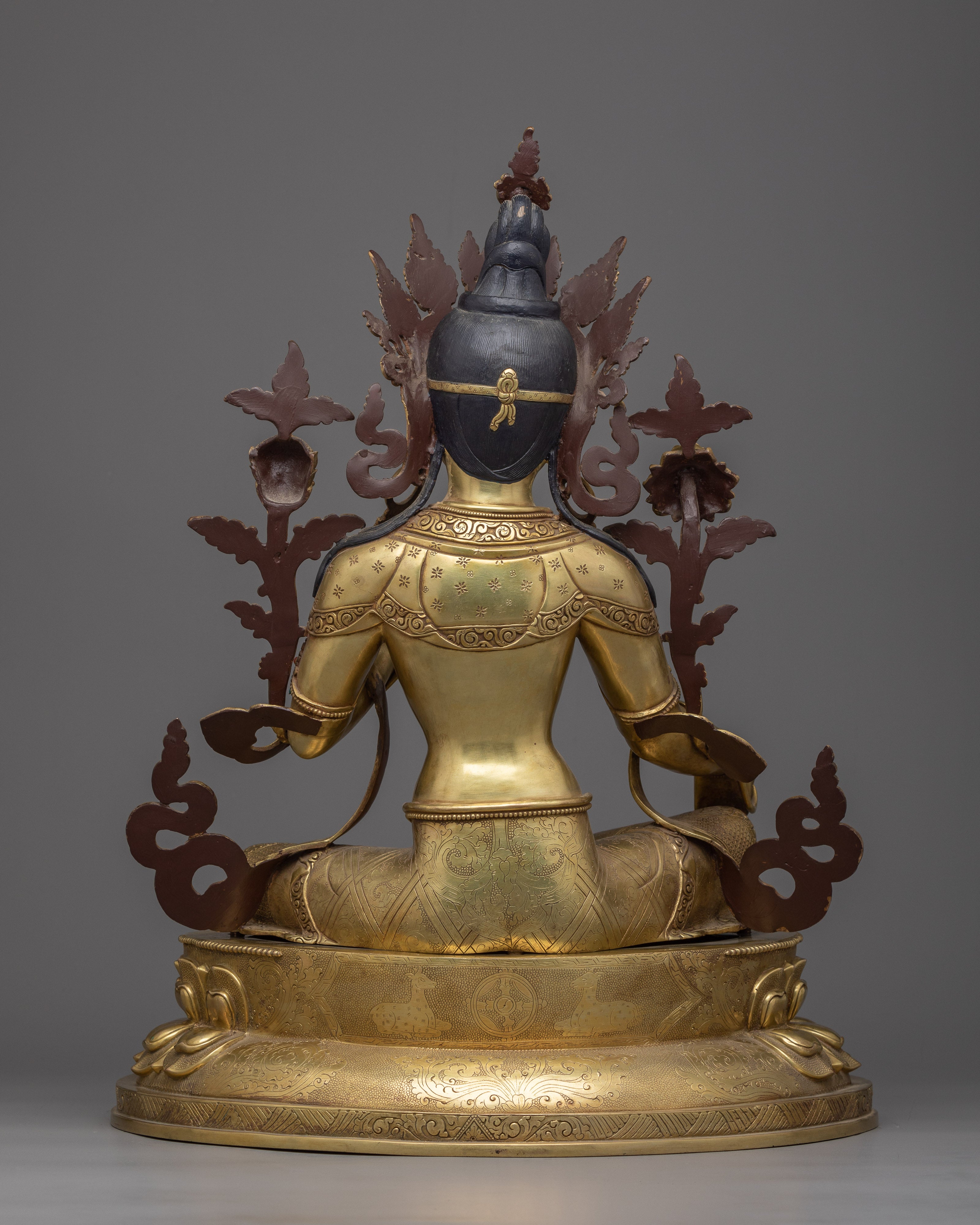 Green Tara Buddhist Goddess Statue | Compassionate Female Buddha