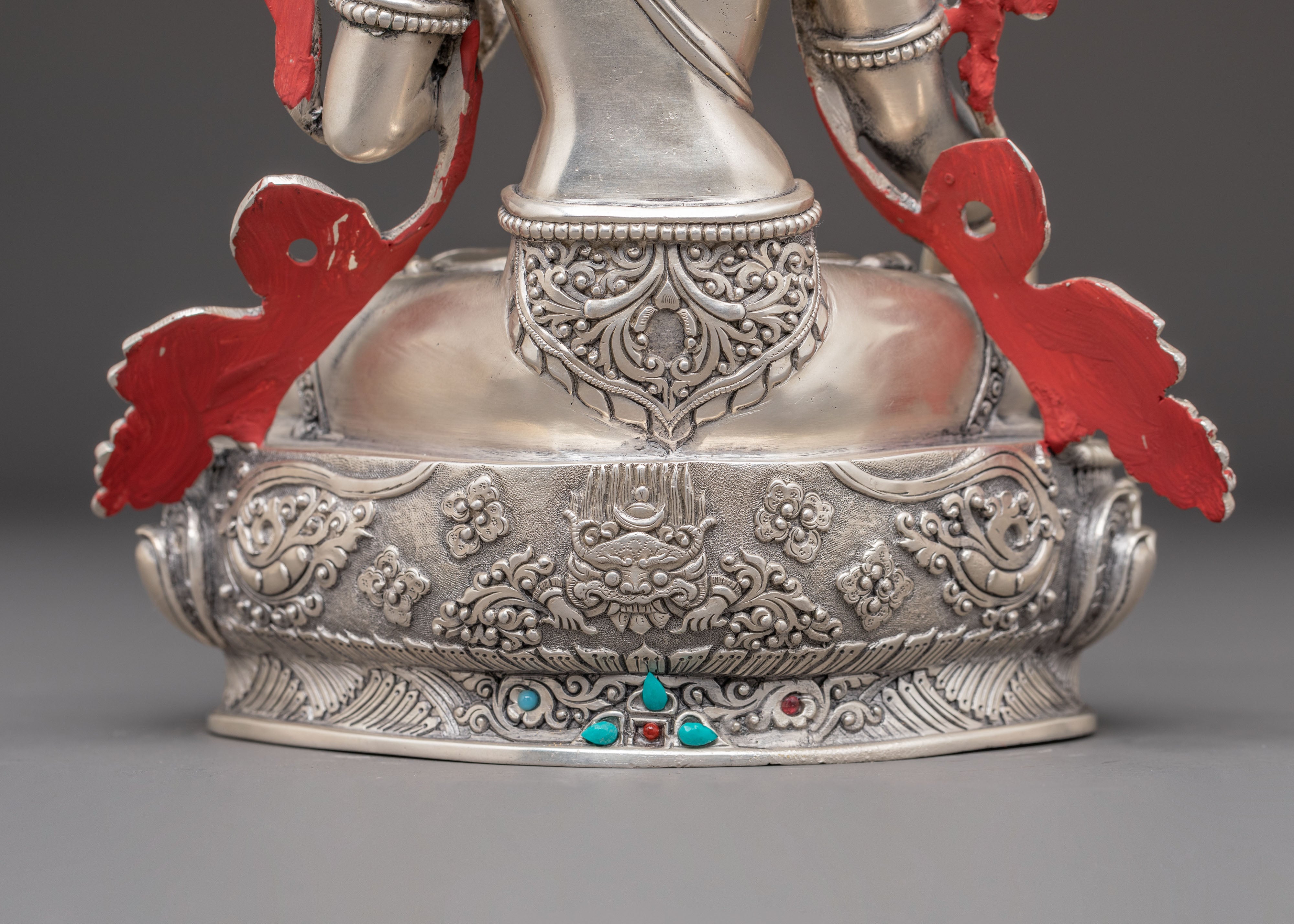 Silver Sita Tara Handmade Statue | Tibetan Buddhist Art