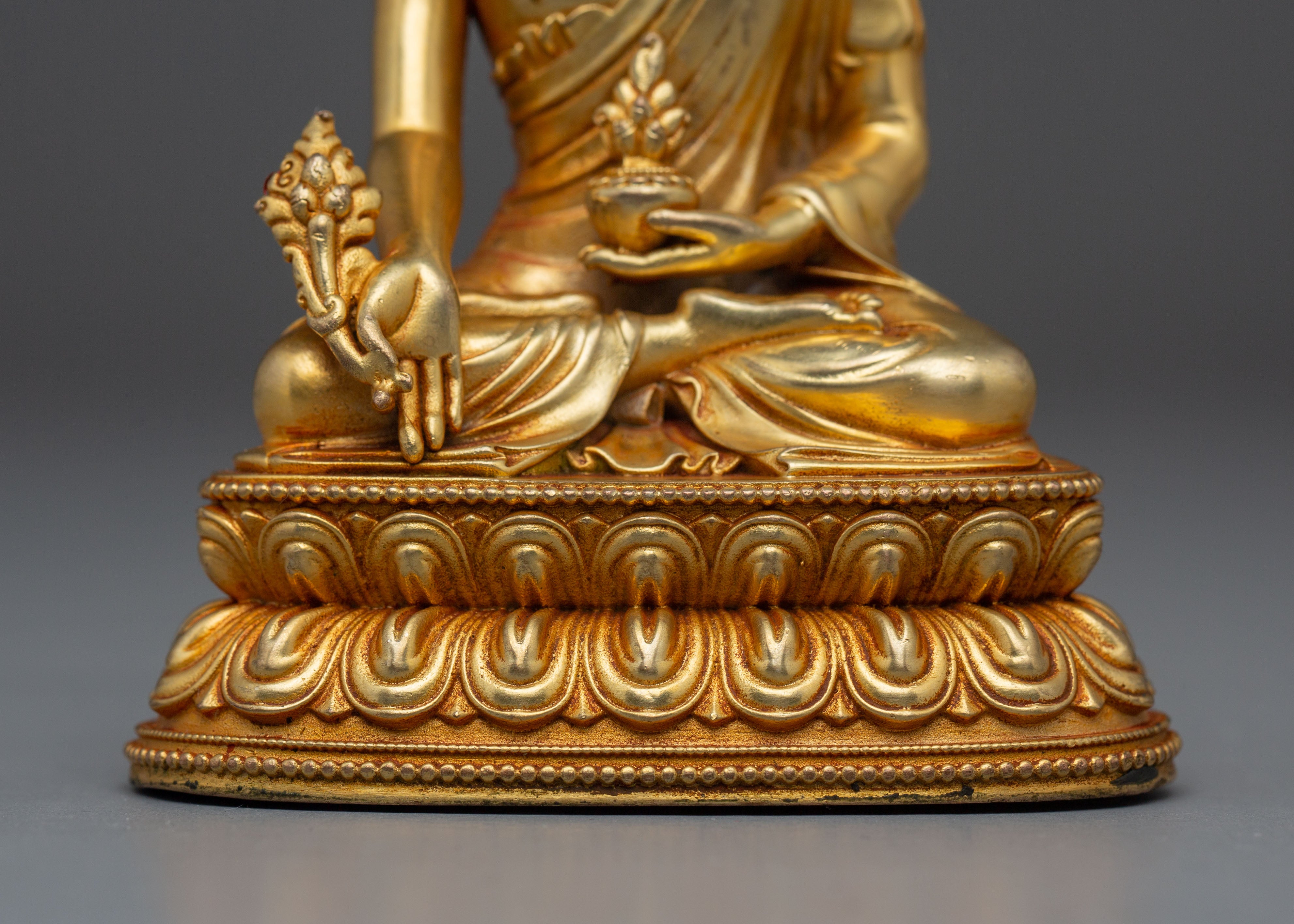 Spiritual Healer Medicine Buddha Icon | Healing Deity