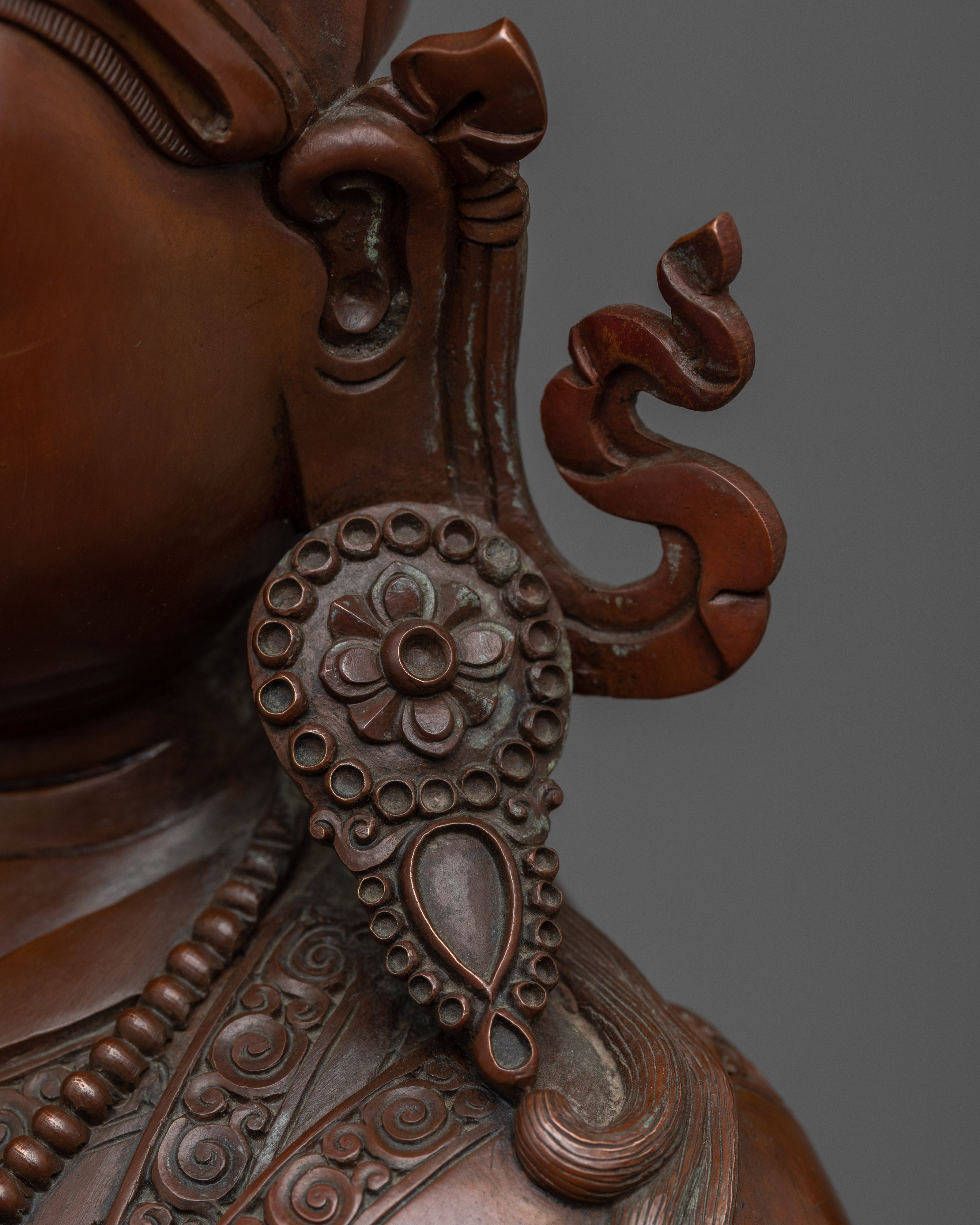 Embrace Divine Guidance with our Guru Padma Copper Statue | A Sacred Masterpiece