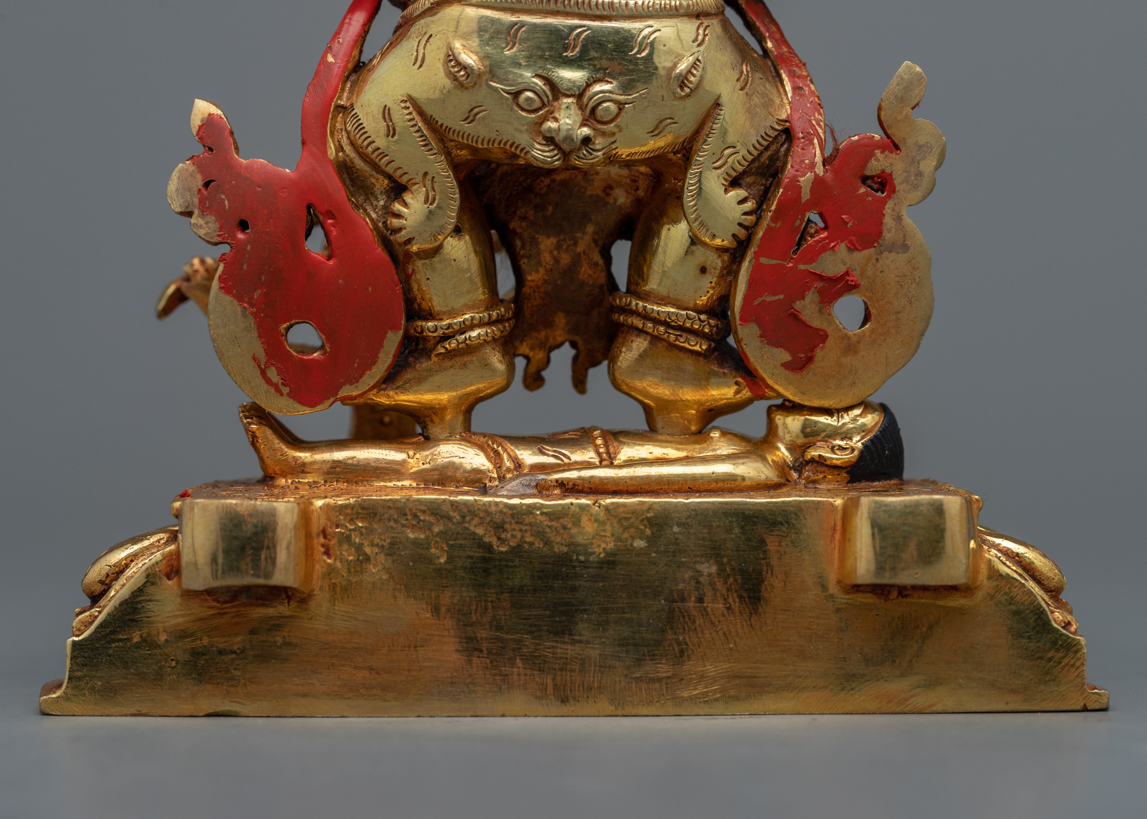 Gold Gilded Sakya Mahakala Statue | Experience Divine Protection