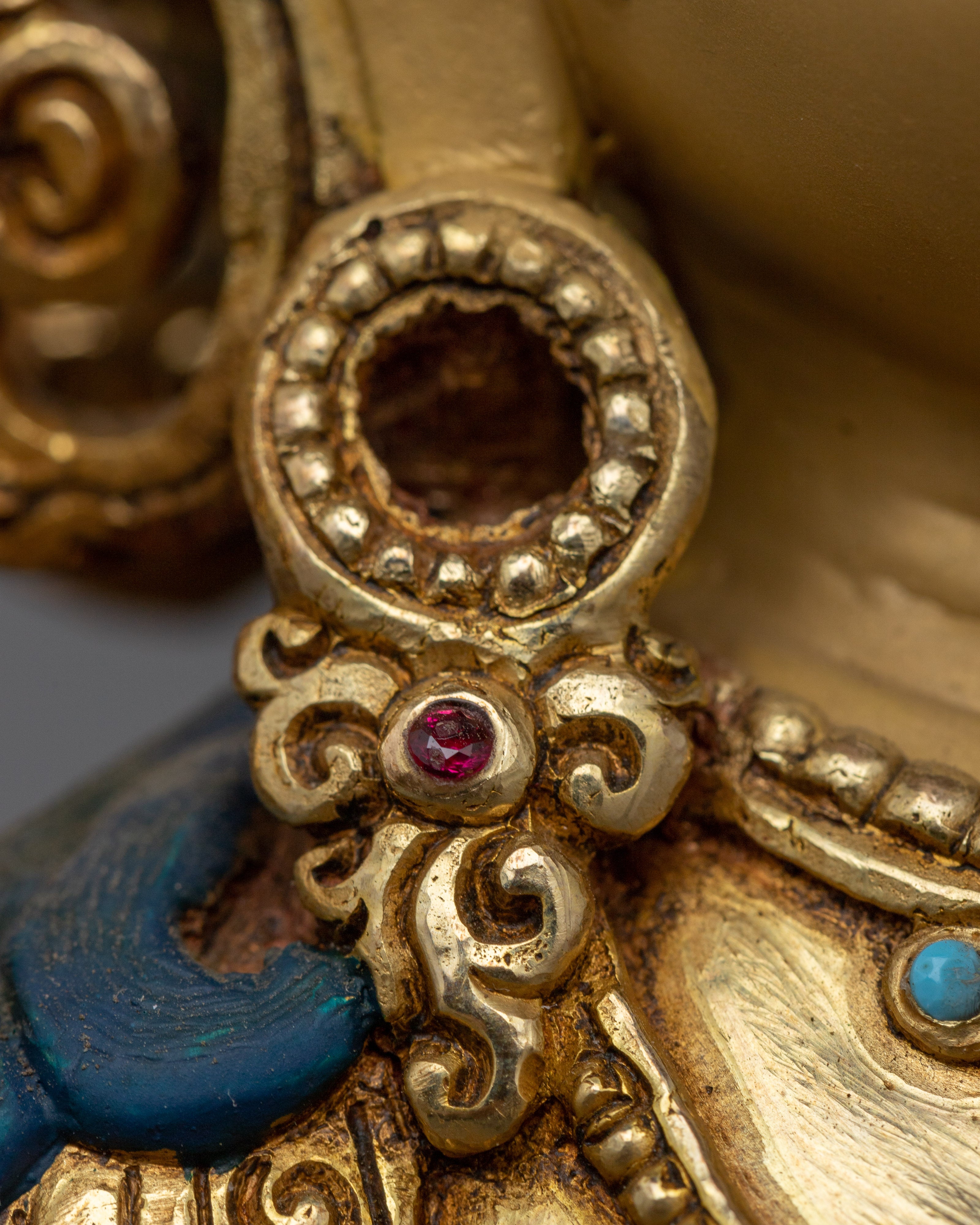 Gold-Gilded Green Tara Statue | Experience Divine Compassion