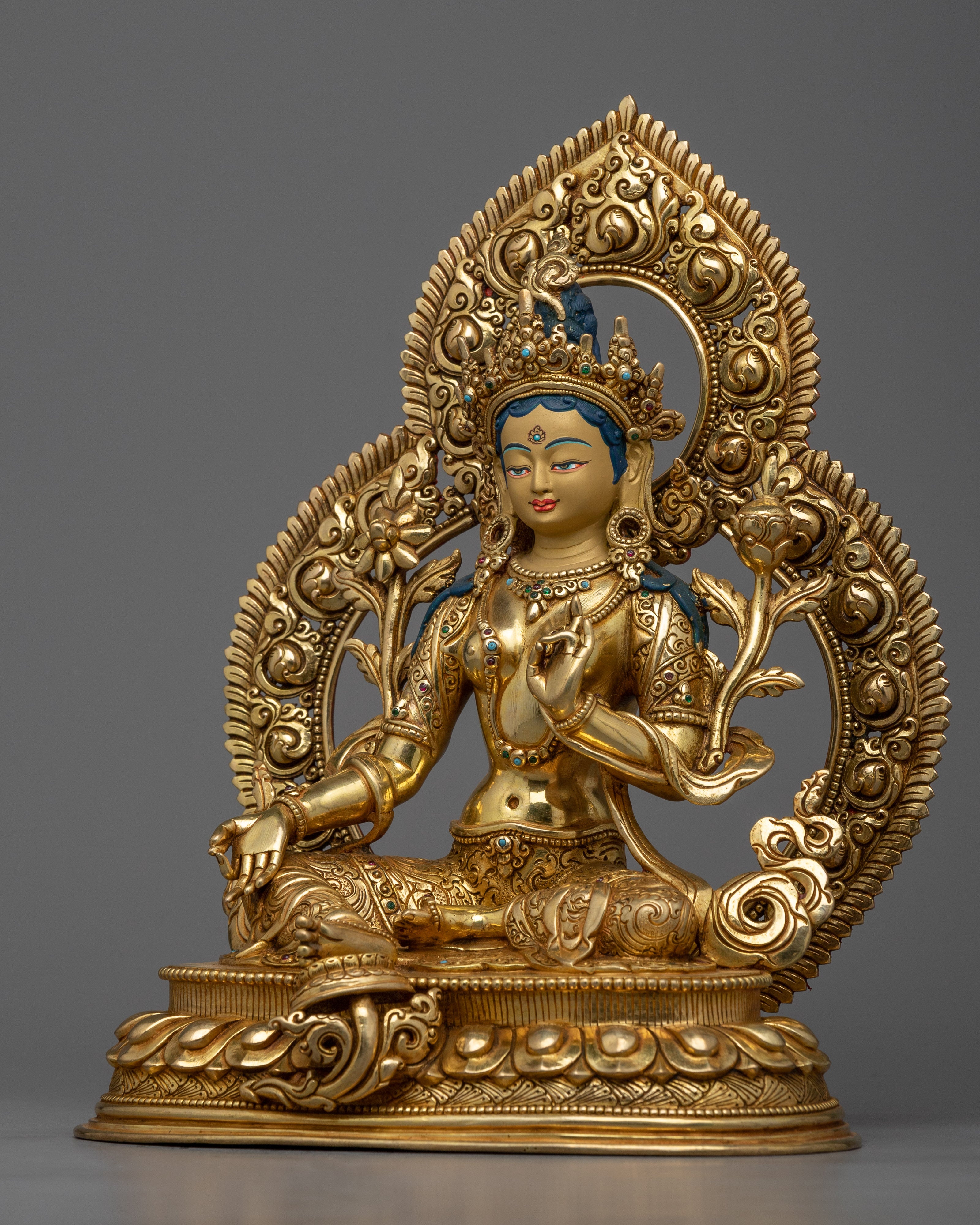 gold-gilded-green-tara