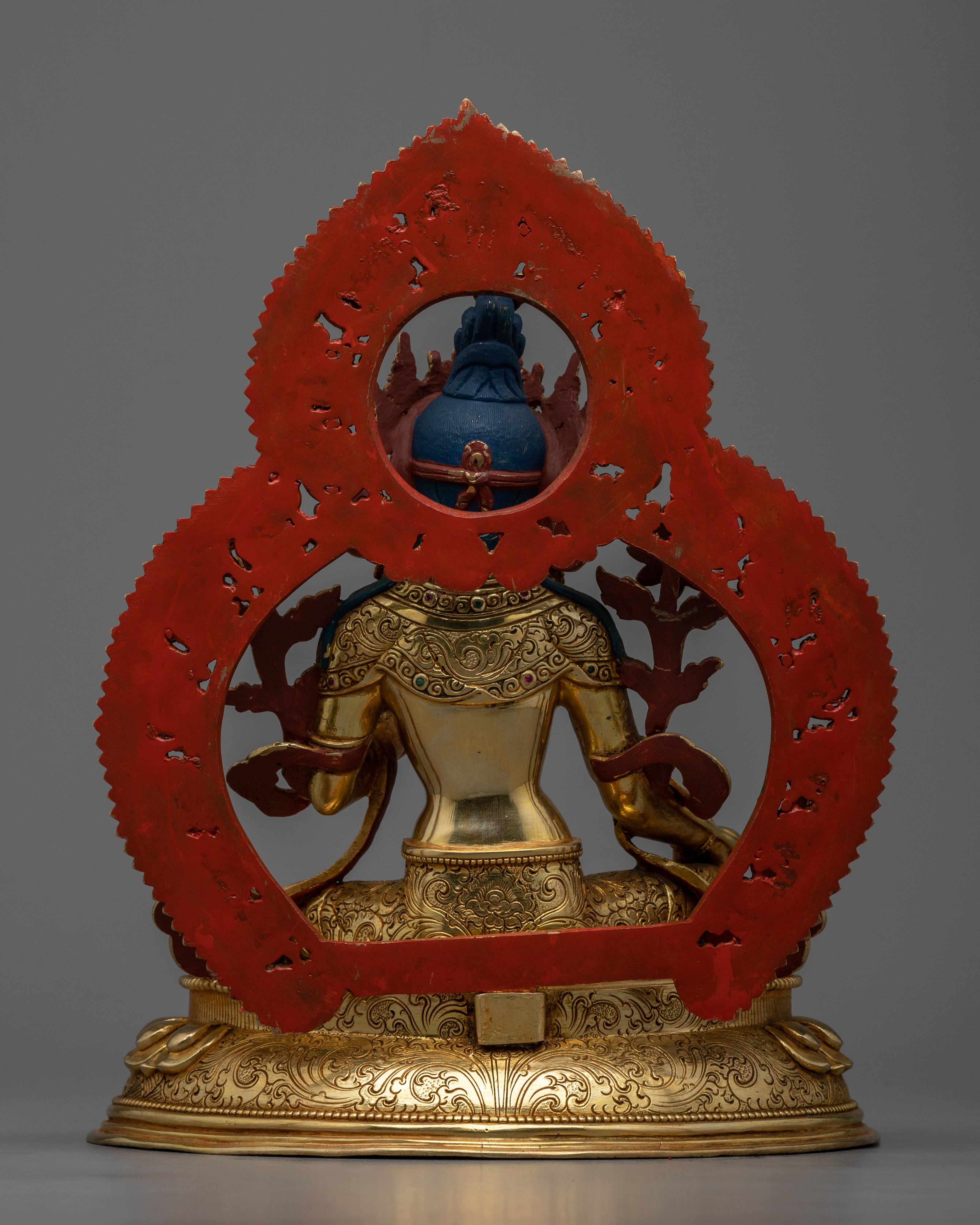 Gold-Gilded Green Tara Statue | Experience Divine Compassion