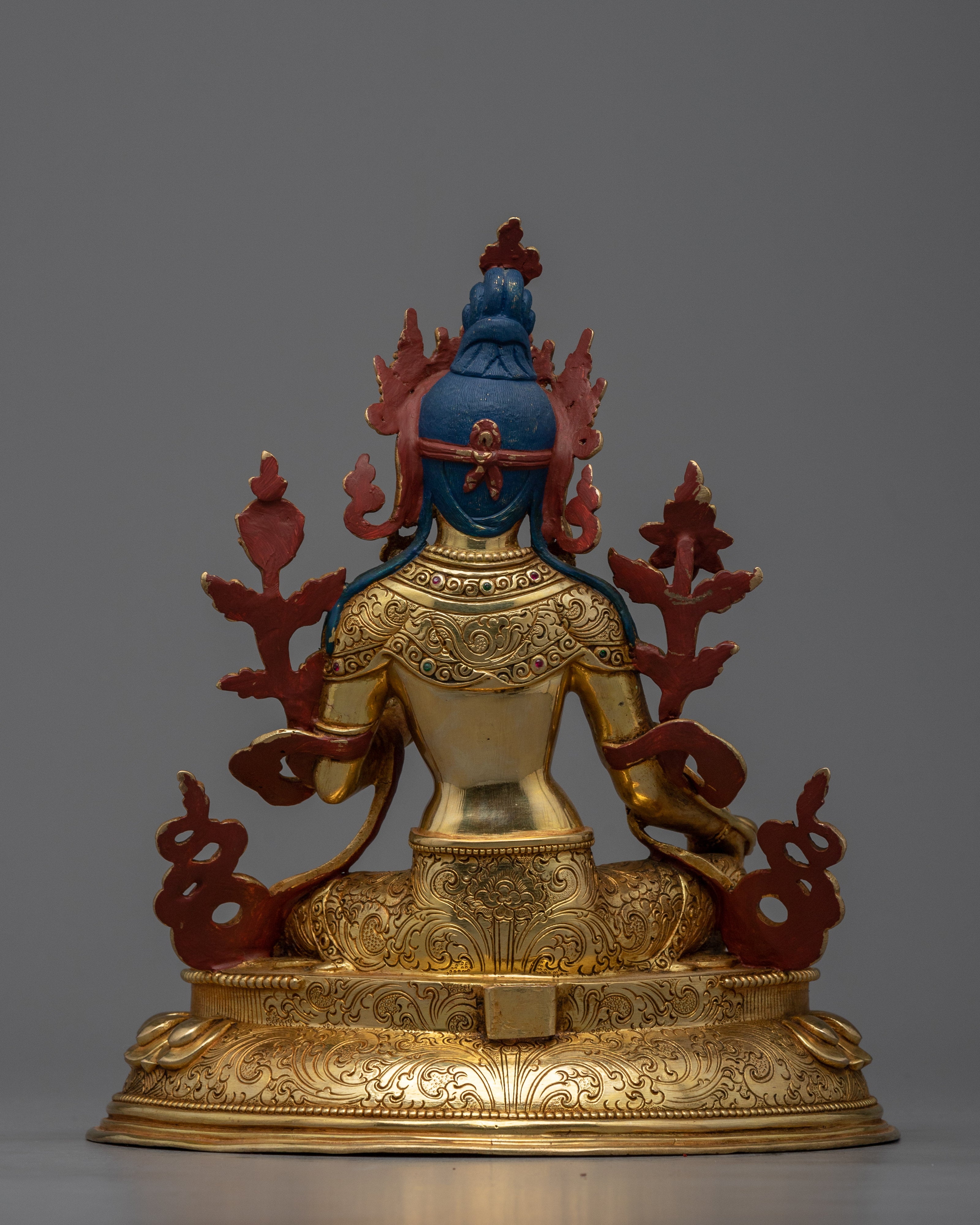 Gold-Gilded Green Tara Statue | Experience Divine Compassion