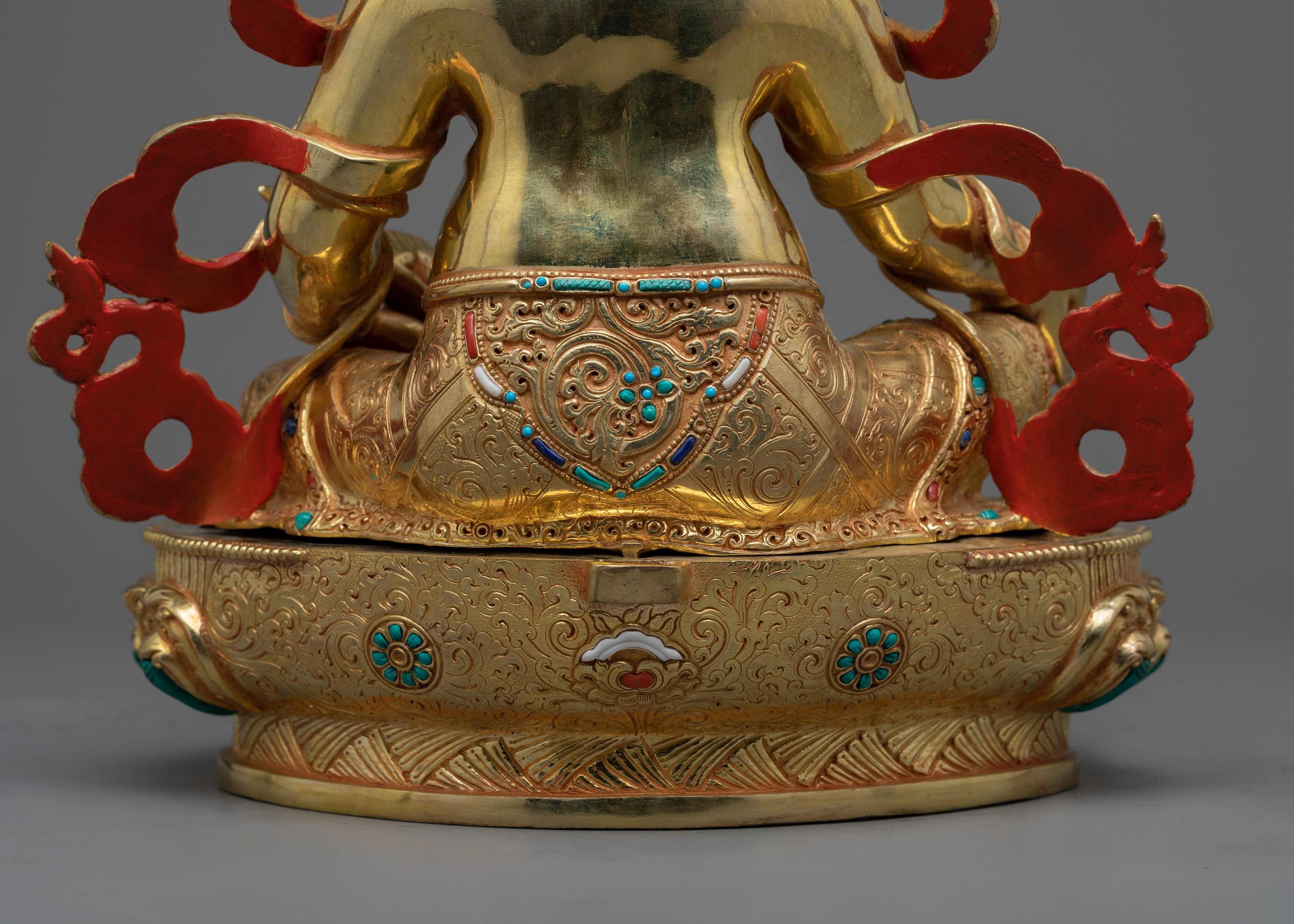 Dzambhala Gold Gilded Statue | Invite Prosperity with Lord Jambhala