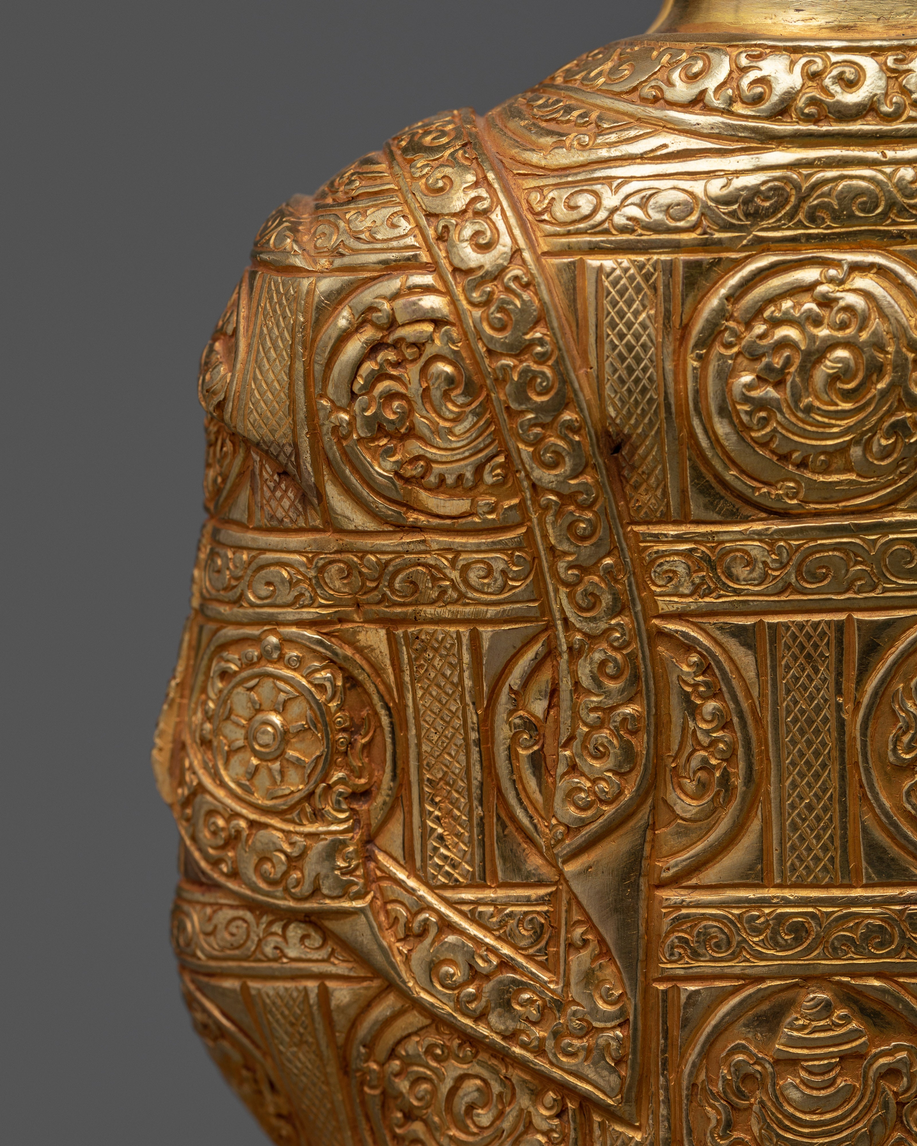 Gold Gilded Shakyamuni Buddha Statue | Embrace Tranquility