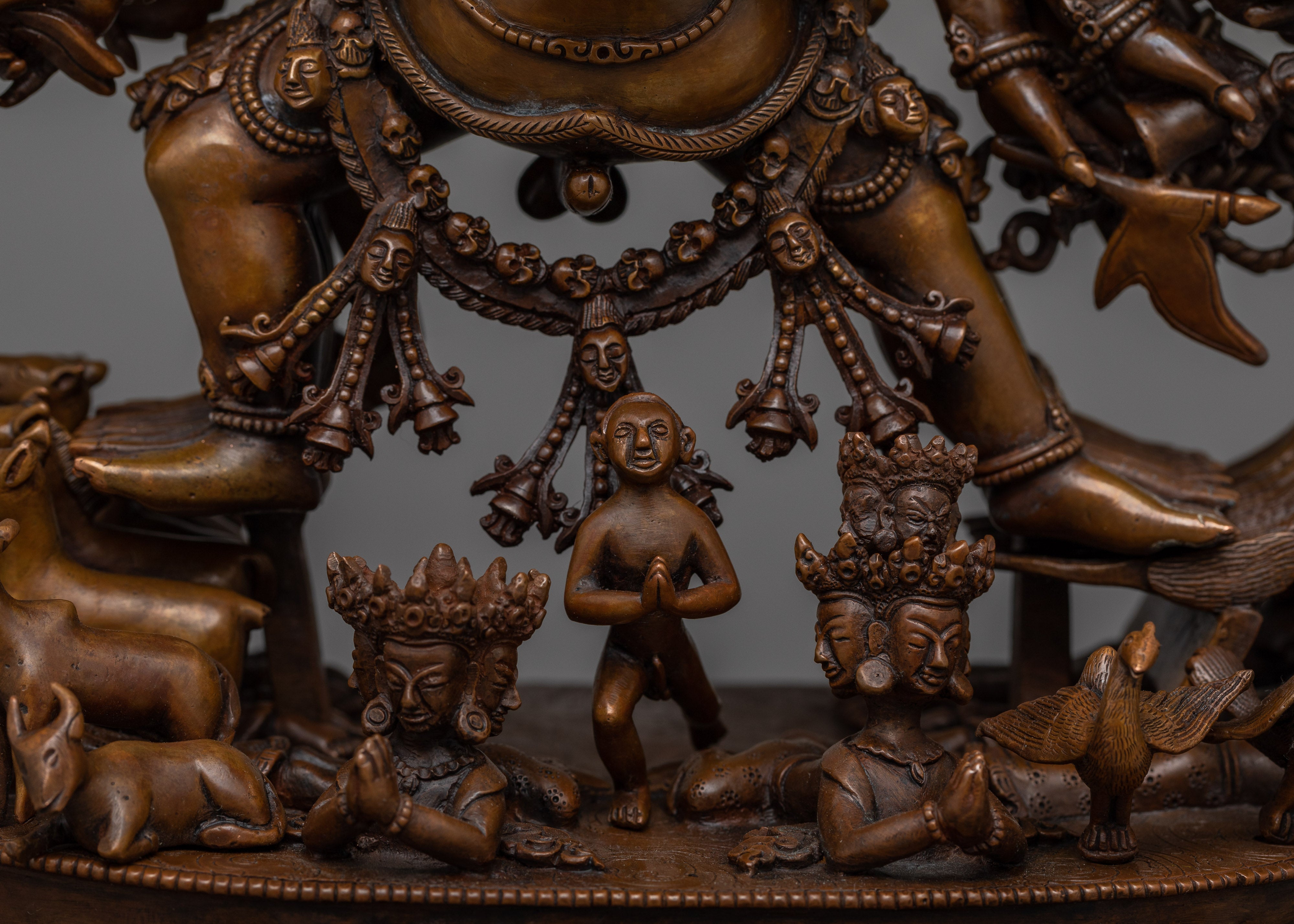 Yamantaka Oxidized Copper Statue | Unravel Mystique with Sacred Sculpture