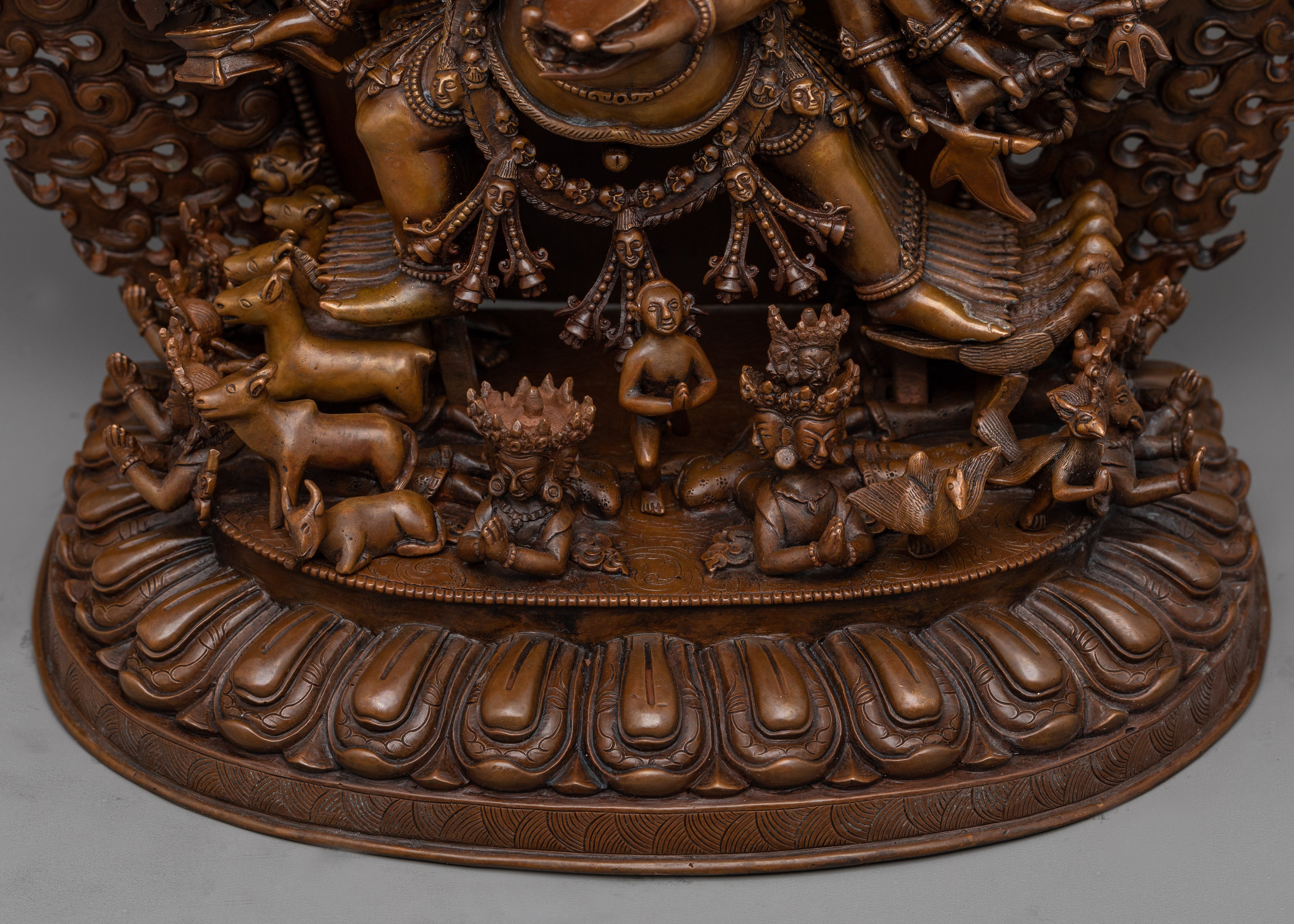 Yamantaka Oxidized Copper Statue | Unravel Mystique with Sacred Sculpture