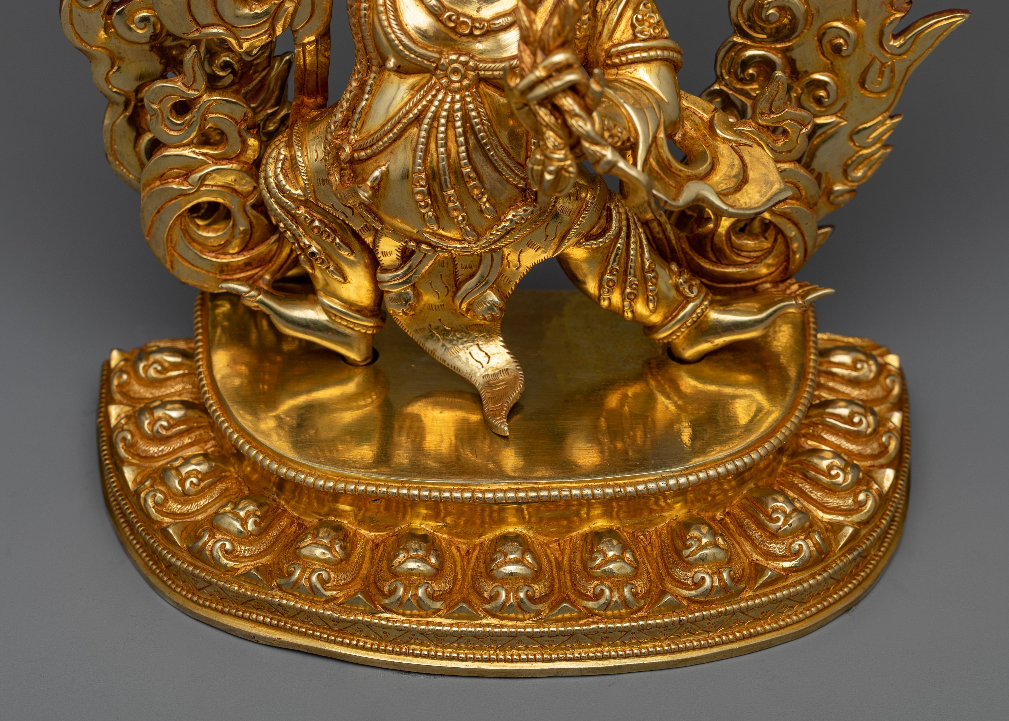 Golden Vajra Pani Statue | A Symbol of Fearlessness and Protection