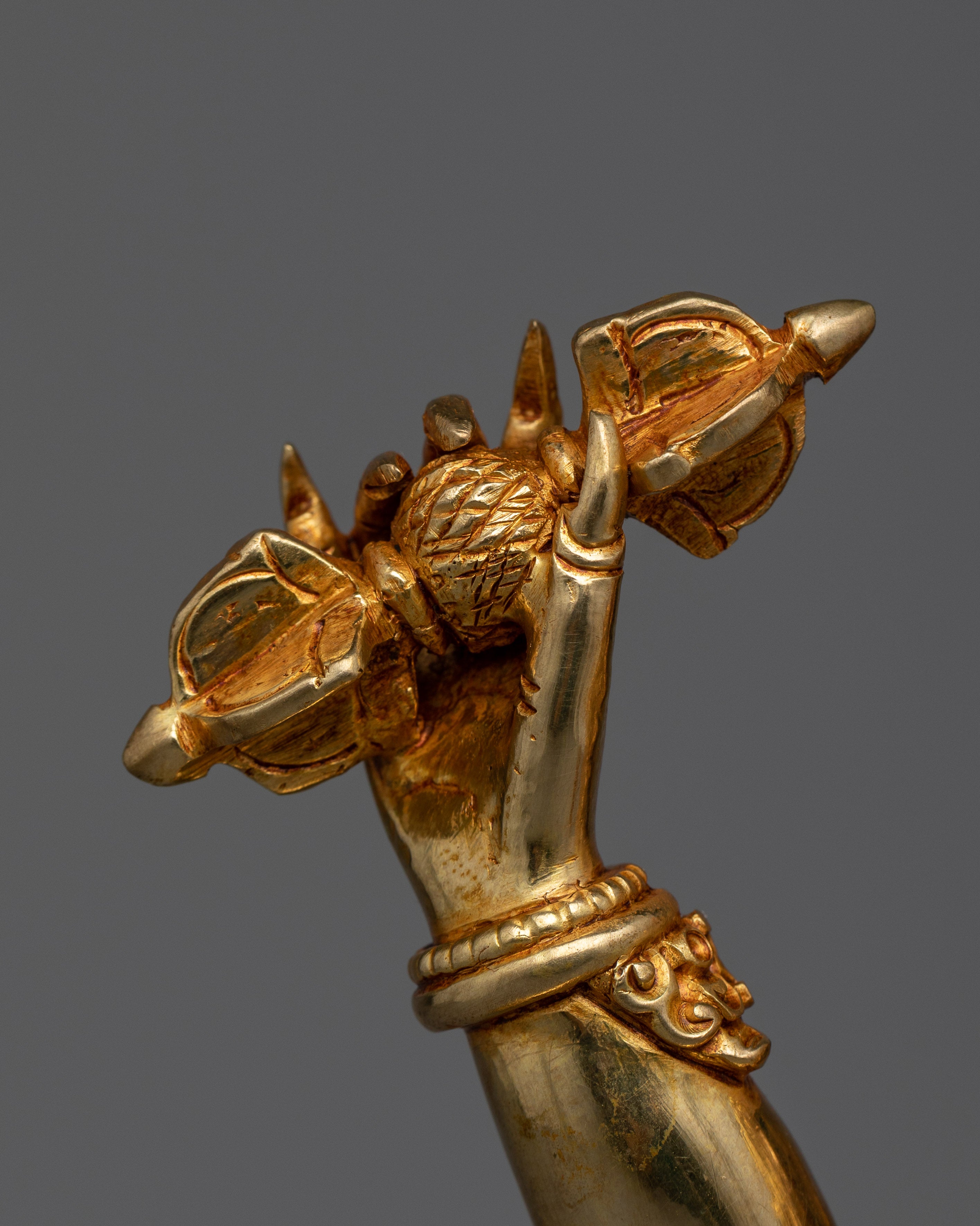 Golden Vajra Pani Statue | A Symbol of Fearlessness and Protection