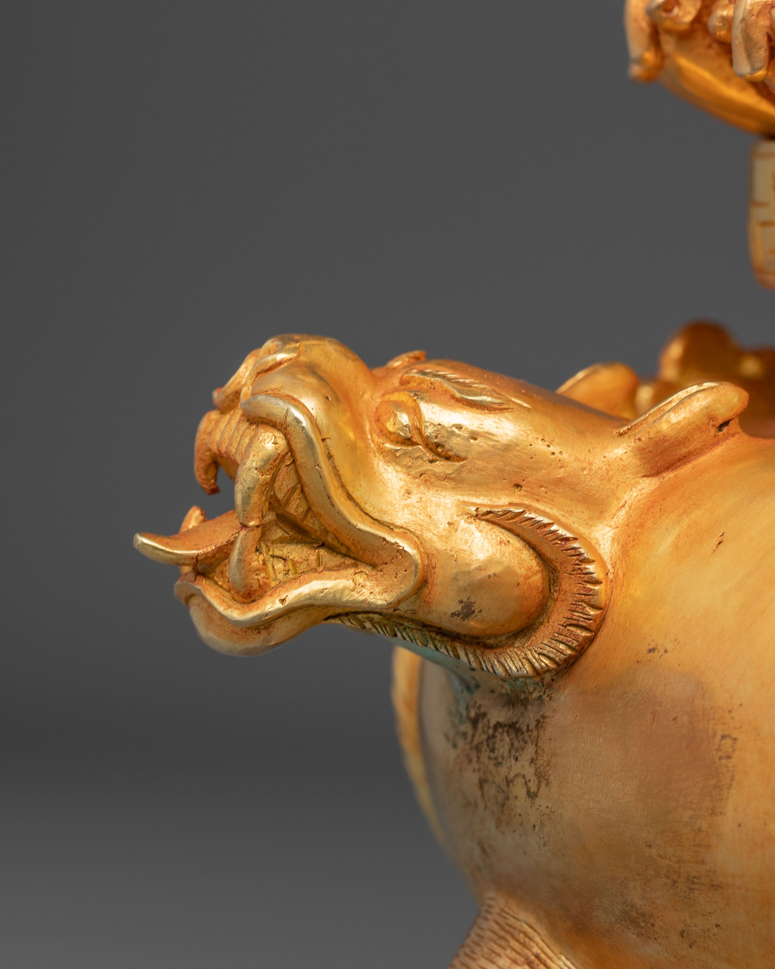 Handmade Golden Vajradhaka Art for Shrine Decor