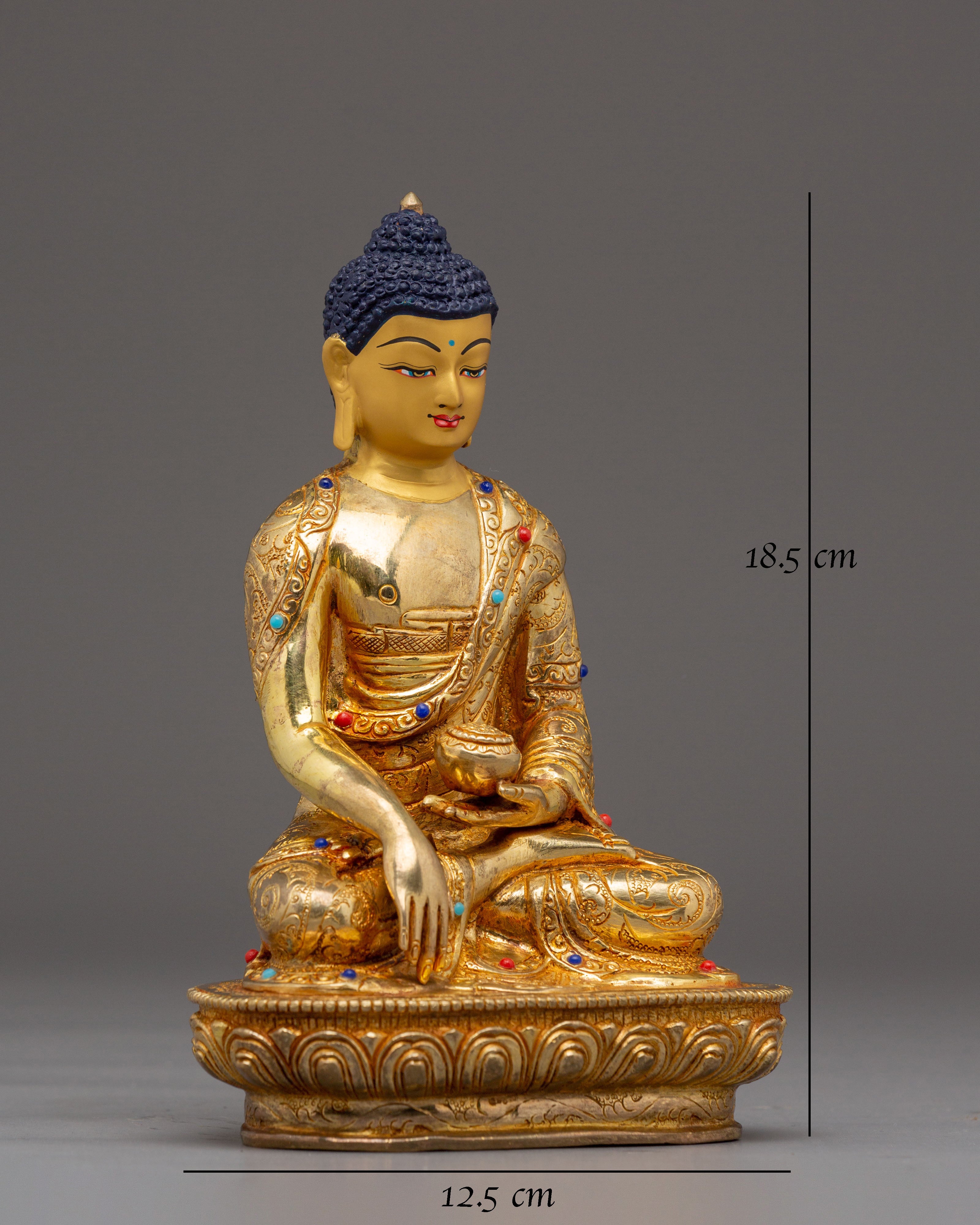 Tibetan Shakyamuni Buddha Figurine, Teacher of Dharma