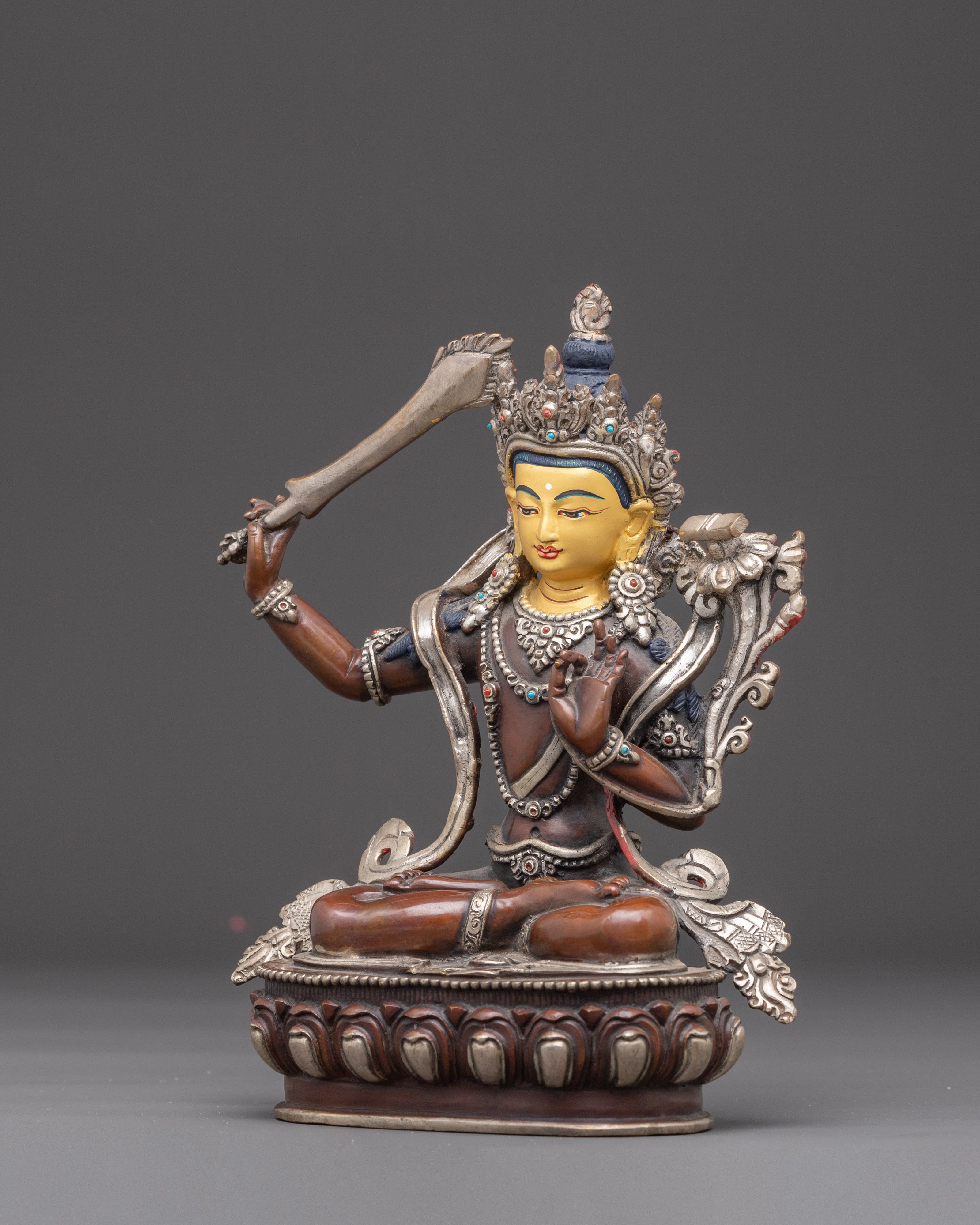 Handmade Art of Manjushri, The Wisdom Bodhisattva | Dharma Decor